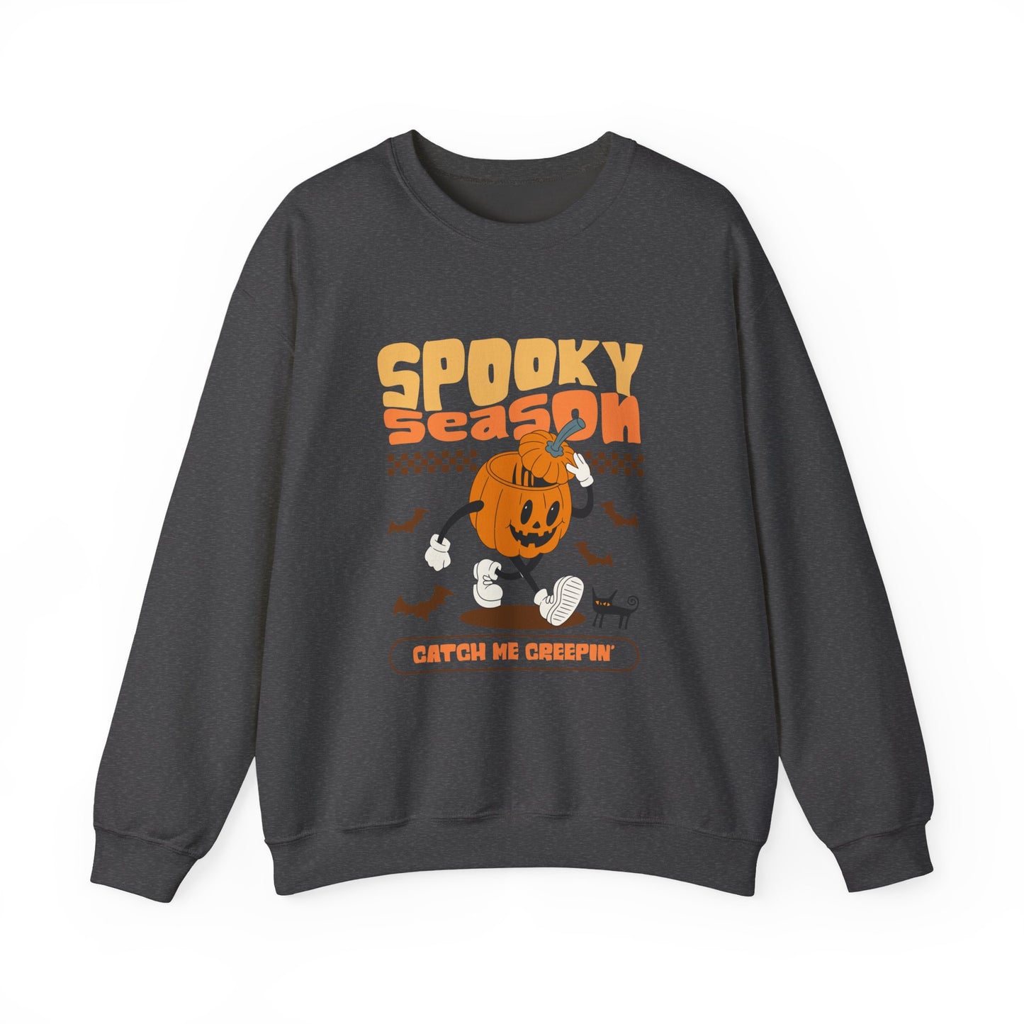 Cozy Spooky Season Sweatshirt, Halloween Crewneck, Pumpkin Sweater, Fall Fashion, Unisex Casual Wear