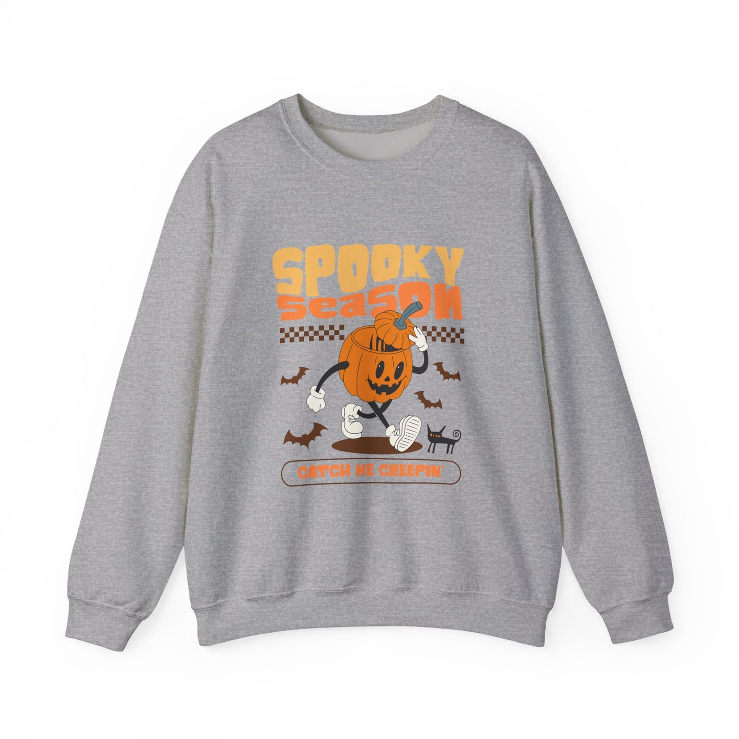 Cozy Spooky Season Sweatshirt, Halloween Crewneck, Pumpkin Sweater, Fall Fashion, Unisex Casual Wear