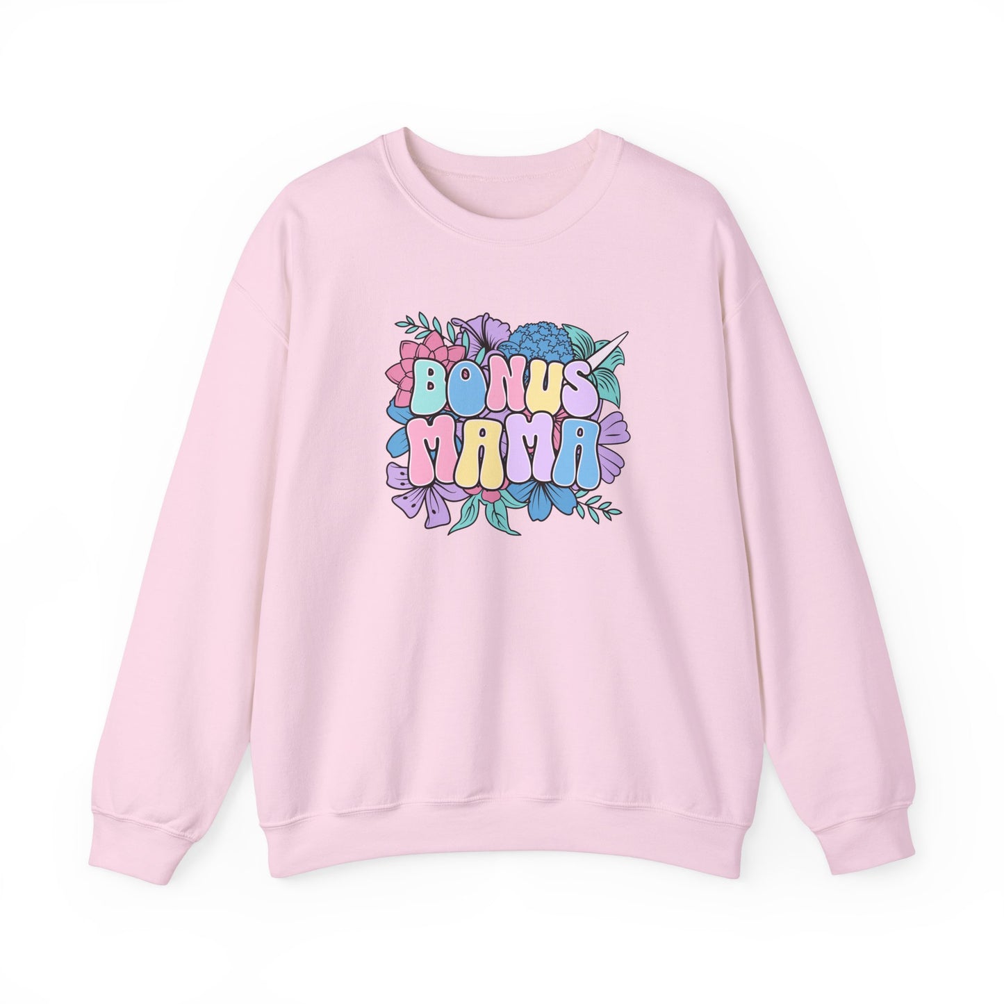 Bonus Mama Floral Sweatshirt | Unisex Heavy Blend™ Crewneck