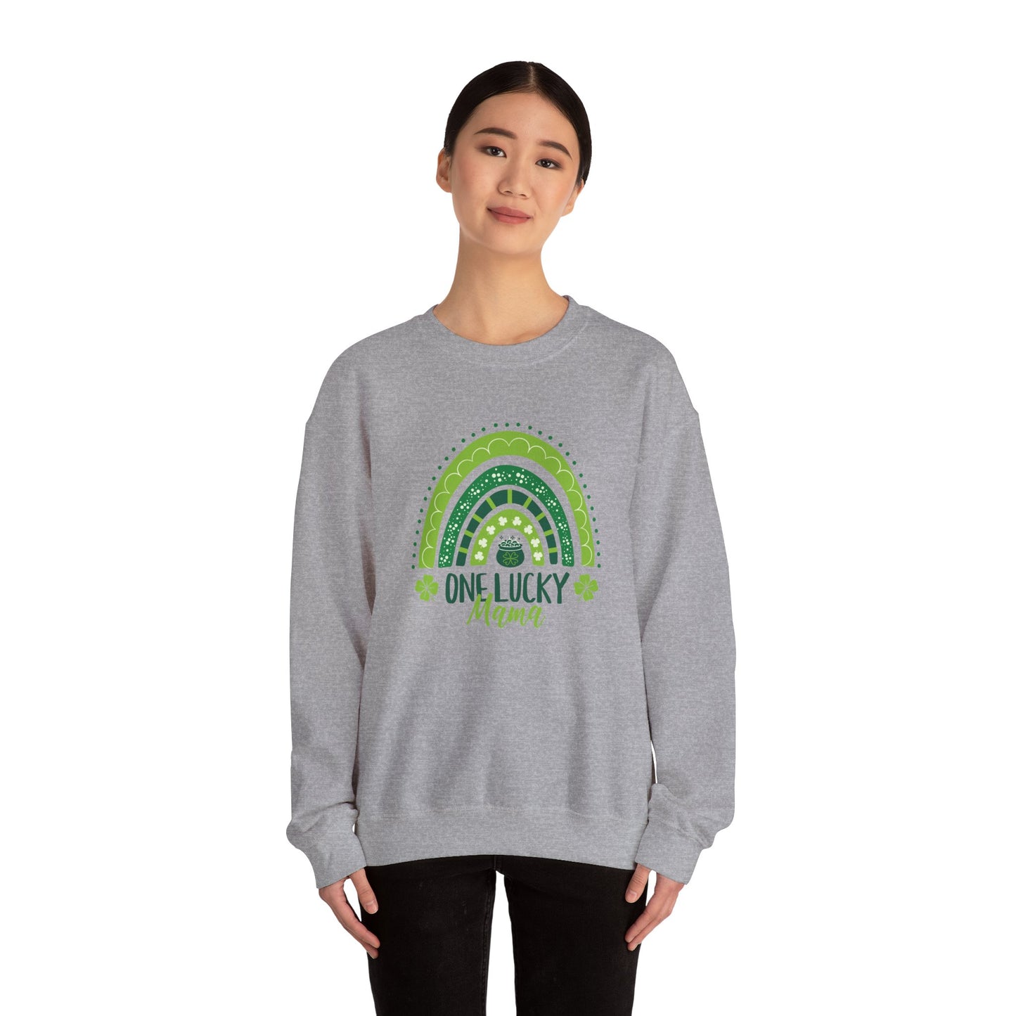 One Lucky Mama Crewneck Sweatshirt - St. Patrick's Day Design