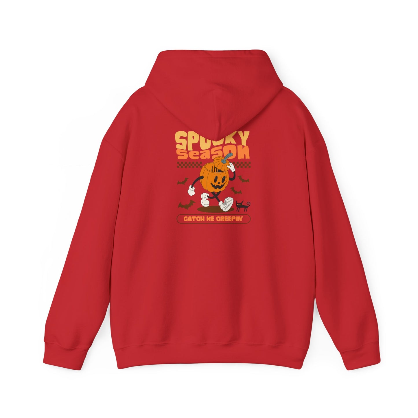 Spooky Season Unisex Hoodie, Halloween Sweatshirt, Cozy Fall Layer, Graphic Pullover, Perfect for Bonfires, Trick or Treat