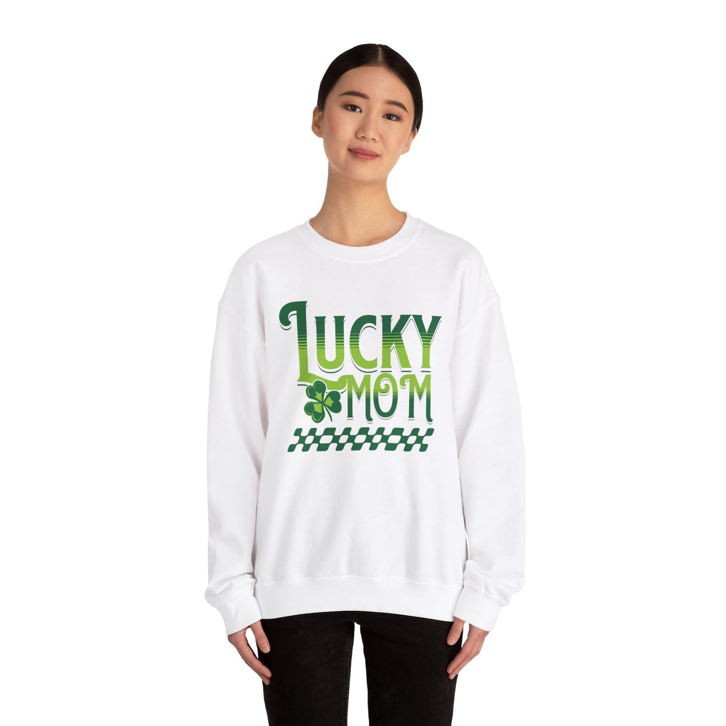 Lucky Mom St. Patrick's Day Crewneck Sweatshirt