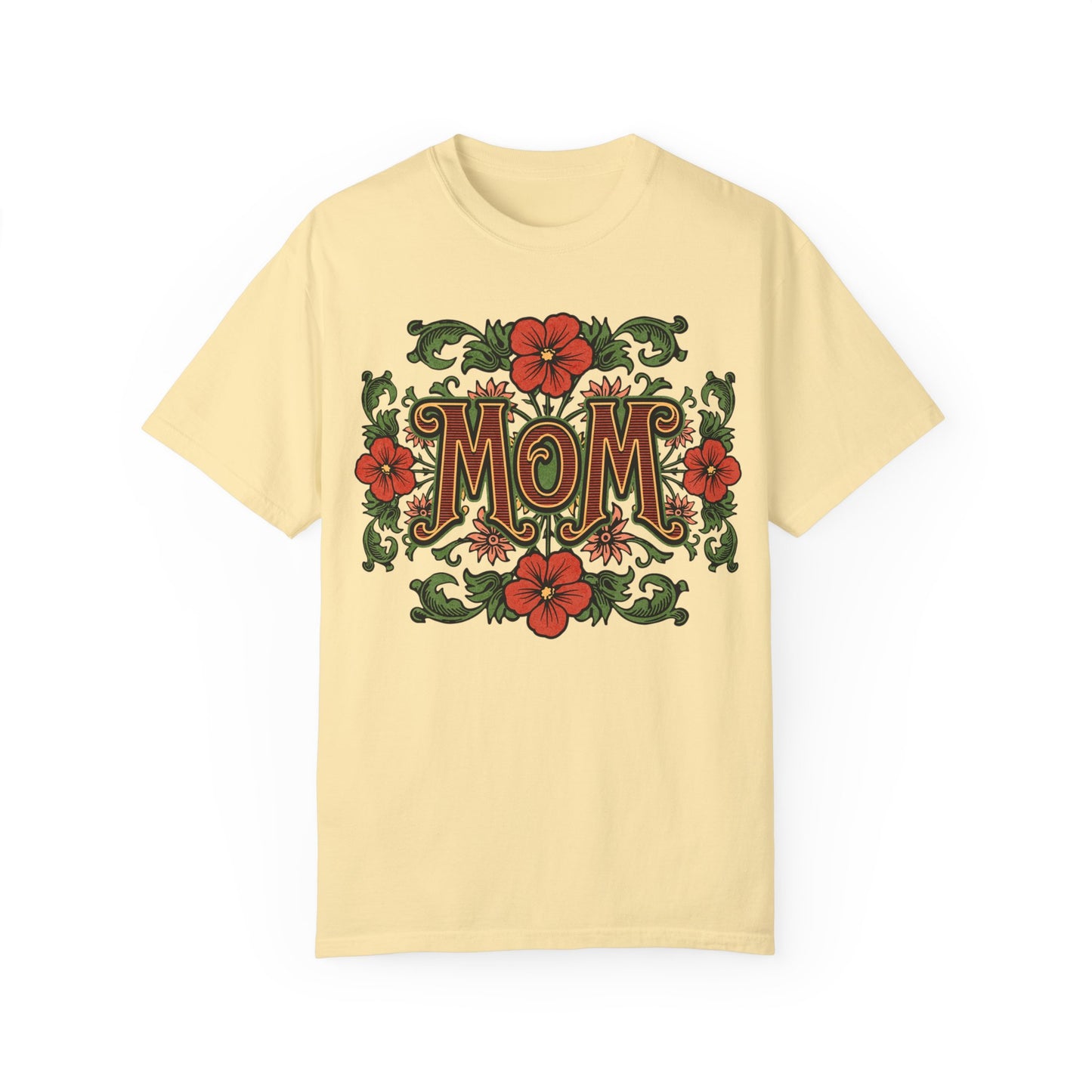 Mom Floral Graphic Unisex Comfort Colors T-Shirt - Perfect Gift for Mother's Day