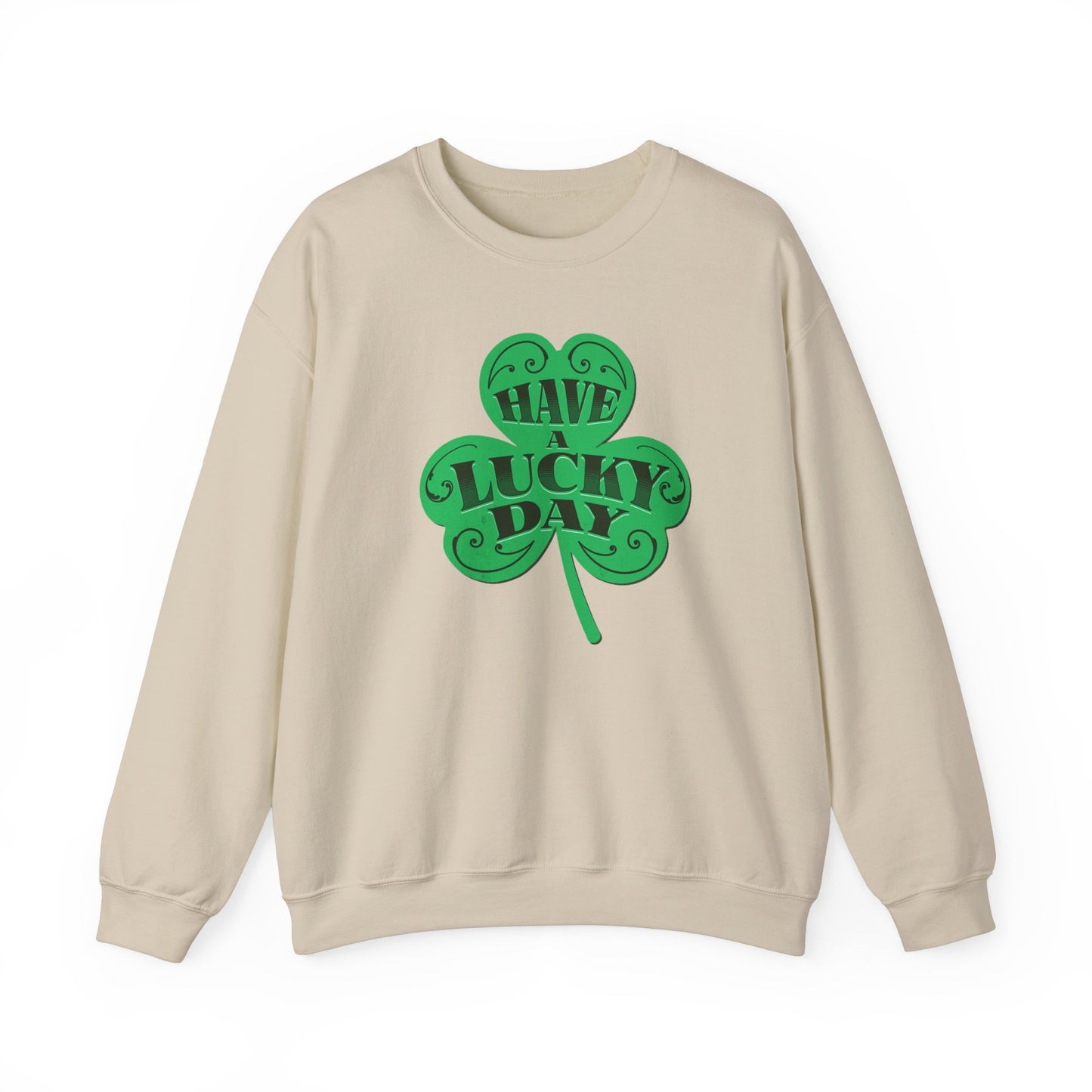 Lucky Day Shamrock Sweatshirt | Unisex Crewneck for St. Patrick's Day