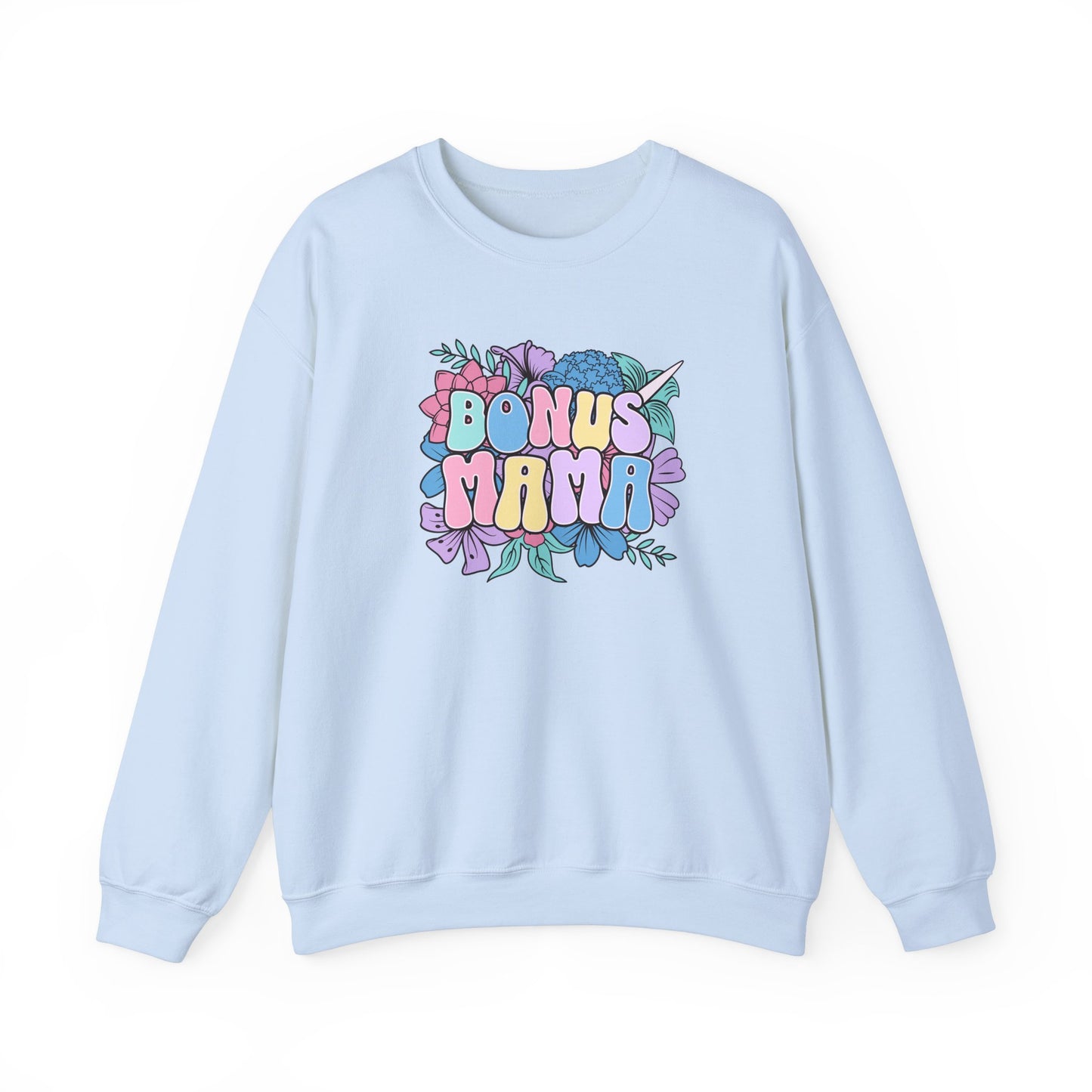 Bonus Mama Floral Sweatshirt | Unisex Heavy Blend™ Crewneck