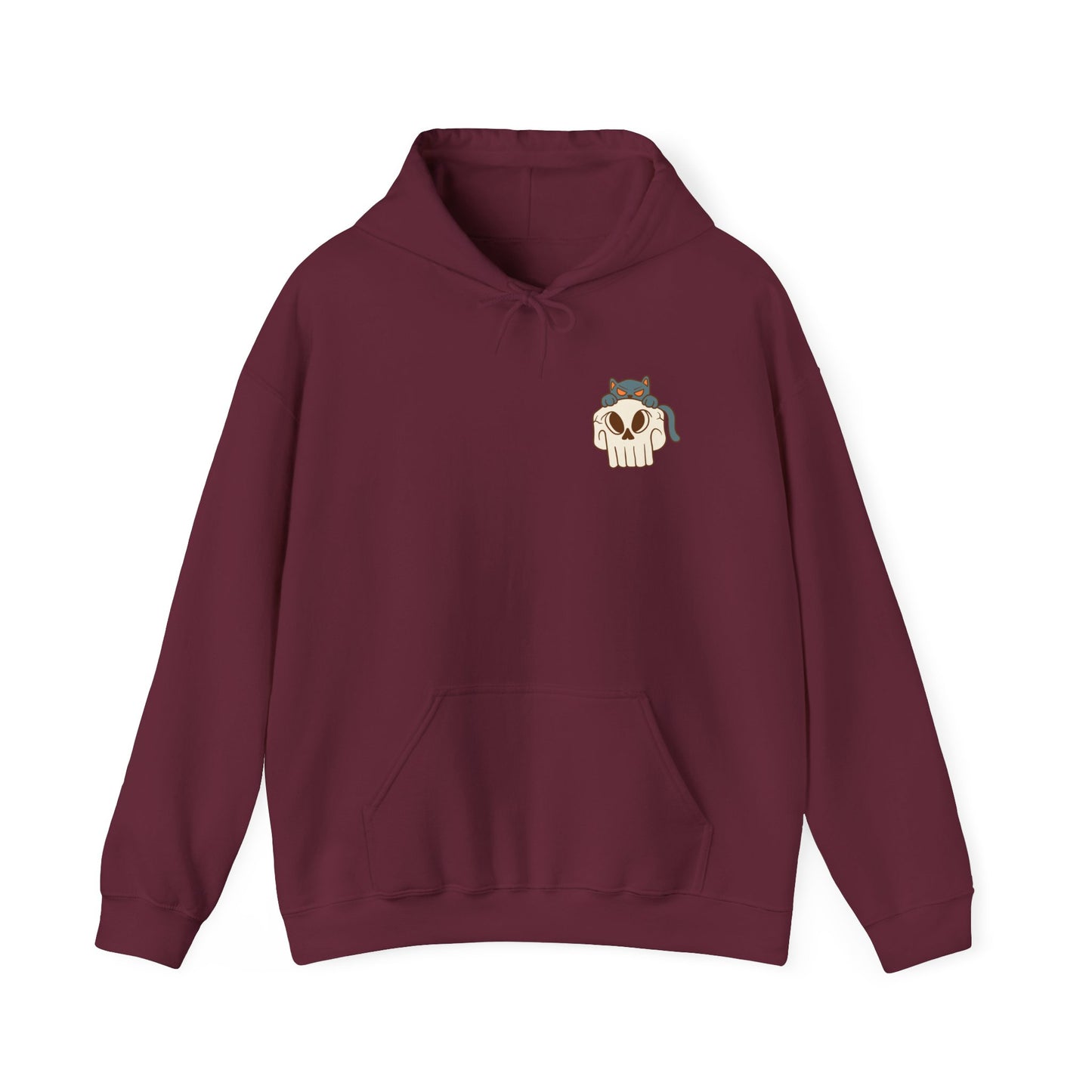 Spooky Season Unisex Hoodie, Halloween Sweatshirt, Cozy Fall Layer, Graphic Pullover, Perfect for Bonfires, Trick or Treat