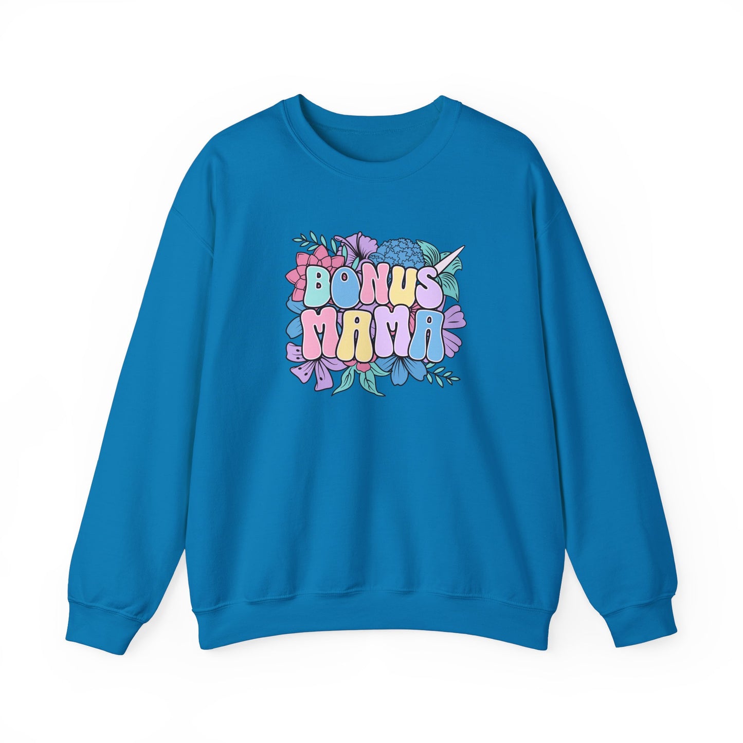 Bonus Mama Floral Sweatshirt | Unisex Heavy Blend™ Crewneck