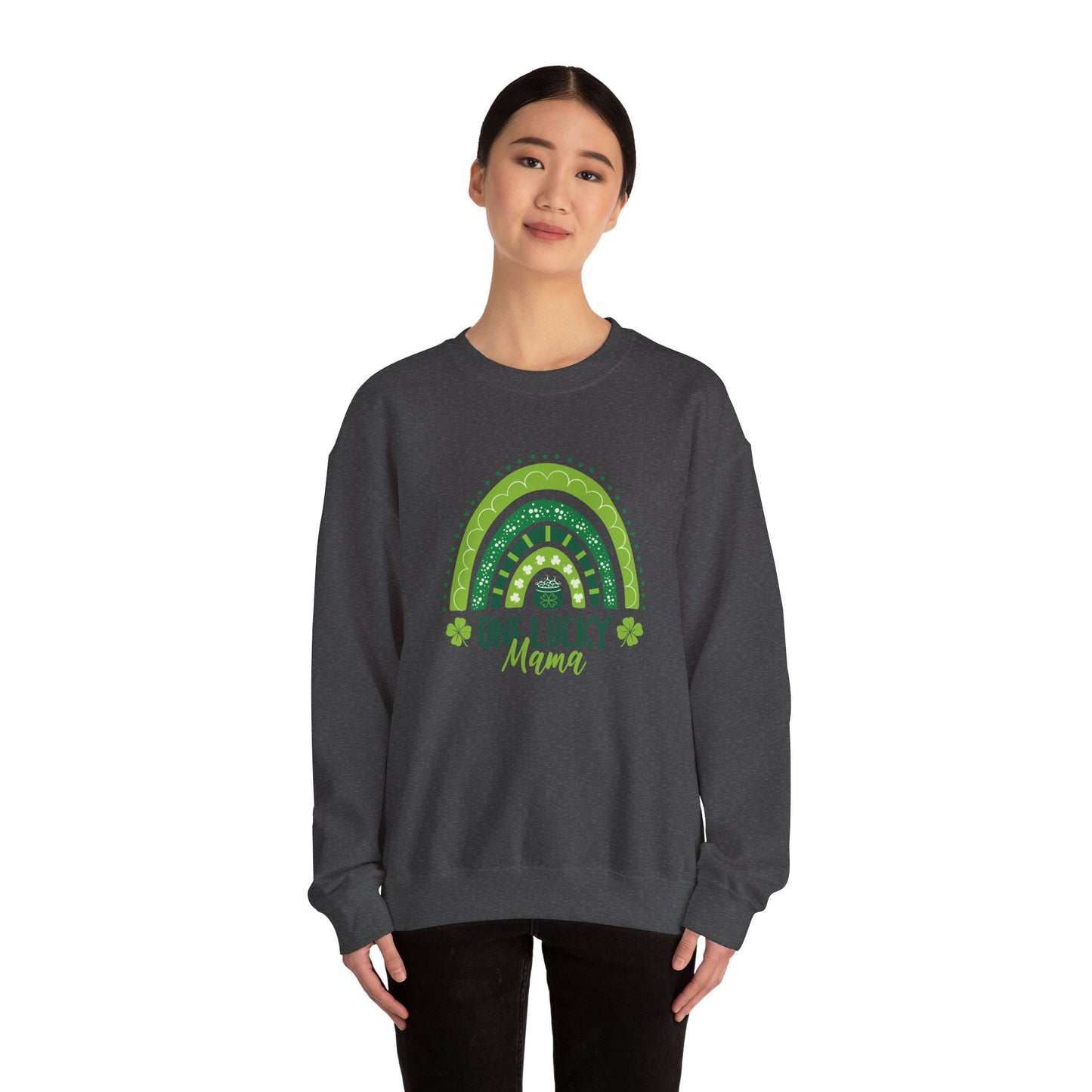 One Lucky Mama Crewneck Sweatshirt - St. Patrick's Day Design