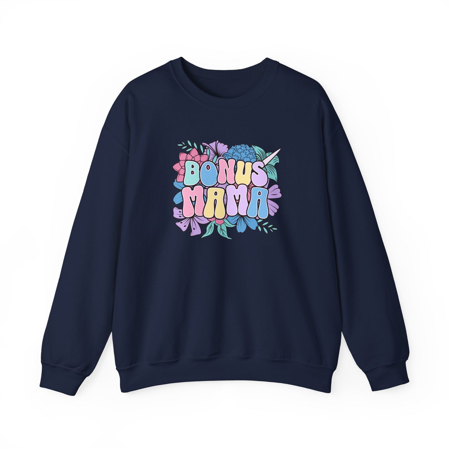Bonus Mama Floral Sweatshirt | Unisex Heavy Blend™ Crewneck