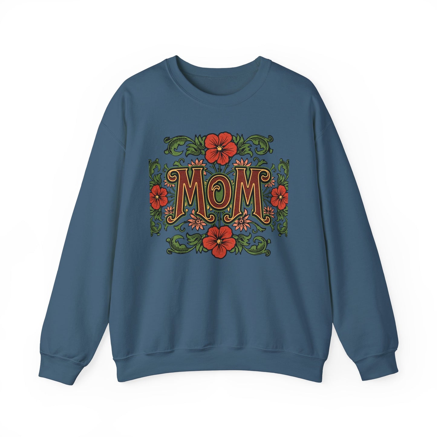 Floral Mom Crewneck Sweatshirt – Cozy Gift for Moms