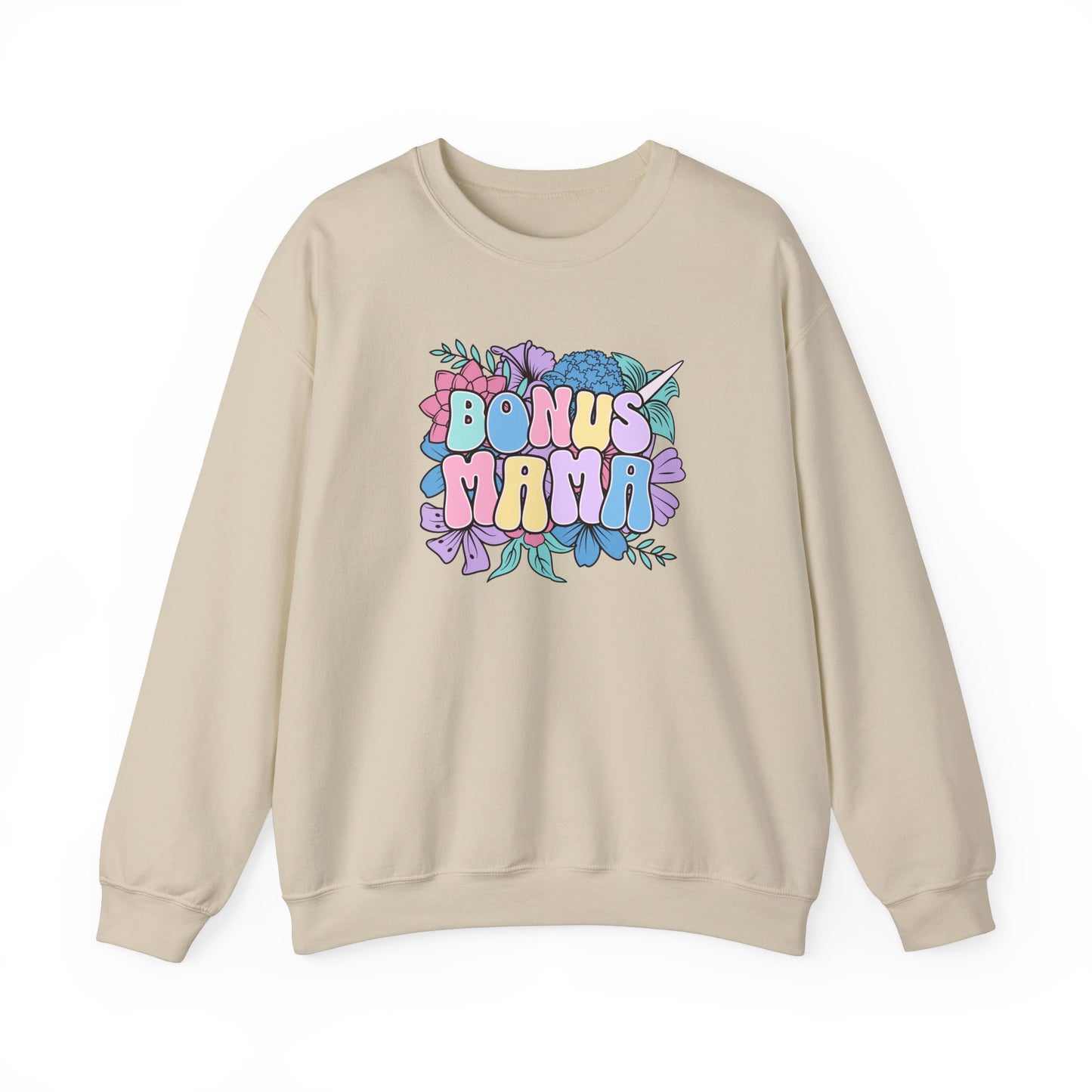 Bonus Mama Floral Sweatshirt | Unisex Heavy Blend™ Crewneck