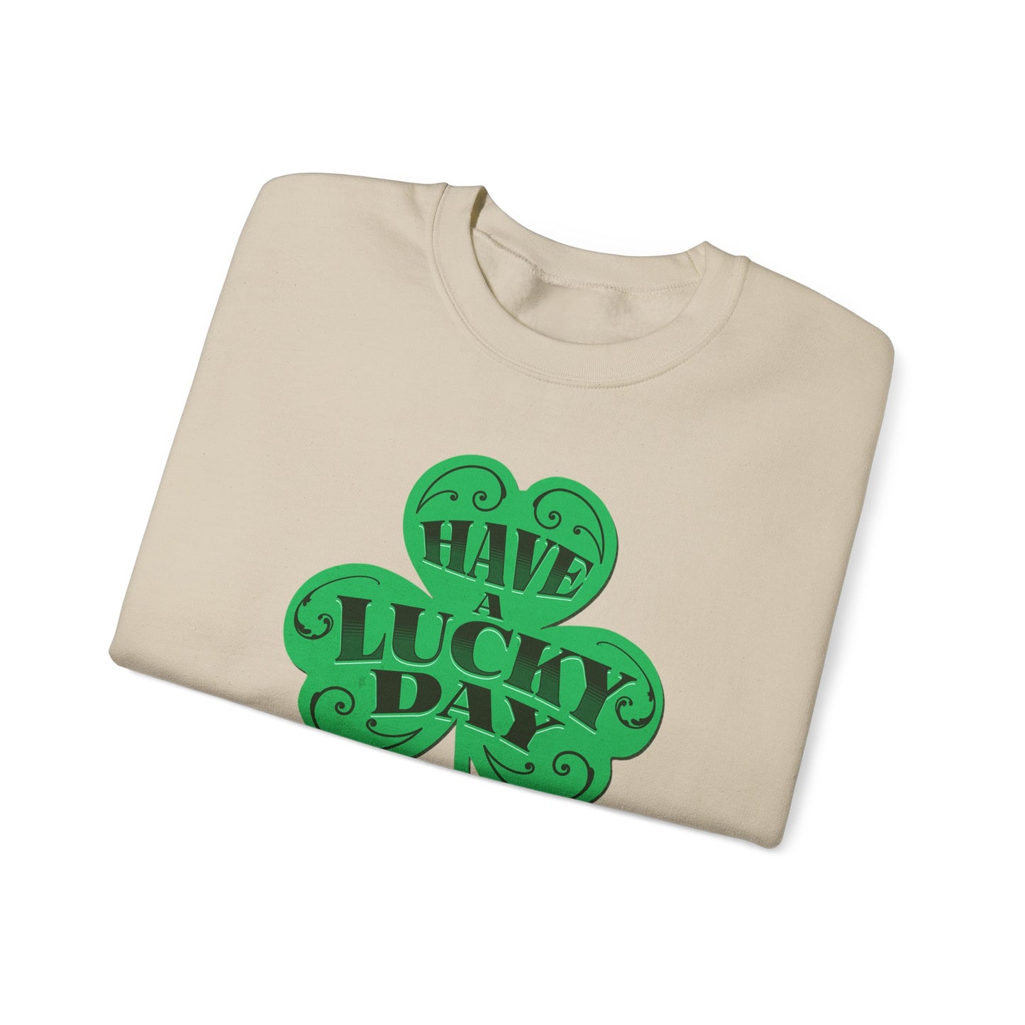 Lucky Day Shamrock Sweatshirt | Unisex Crewneck for St. Patrick's Day