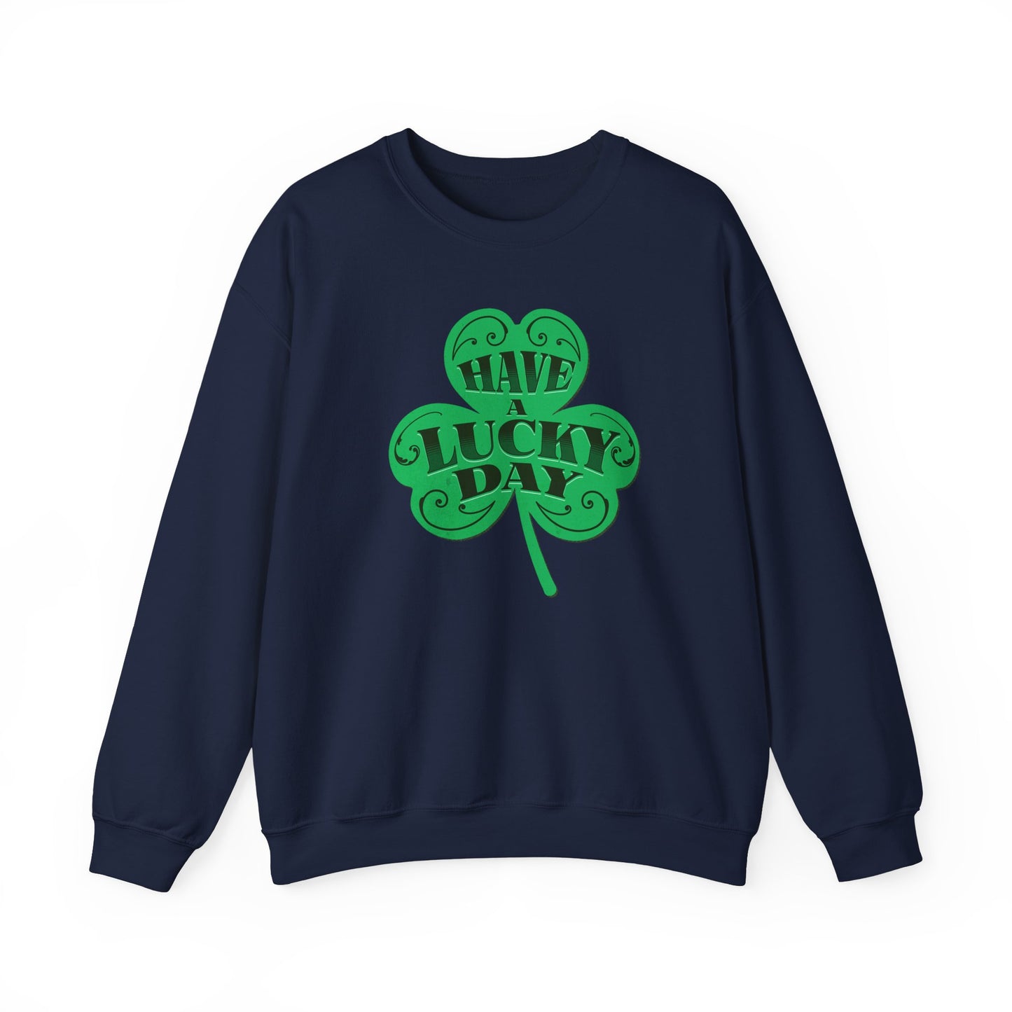 Lucky Day Shamrock Sweatshirt | Unisex Crewneck for St. Patrick's Day