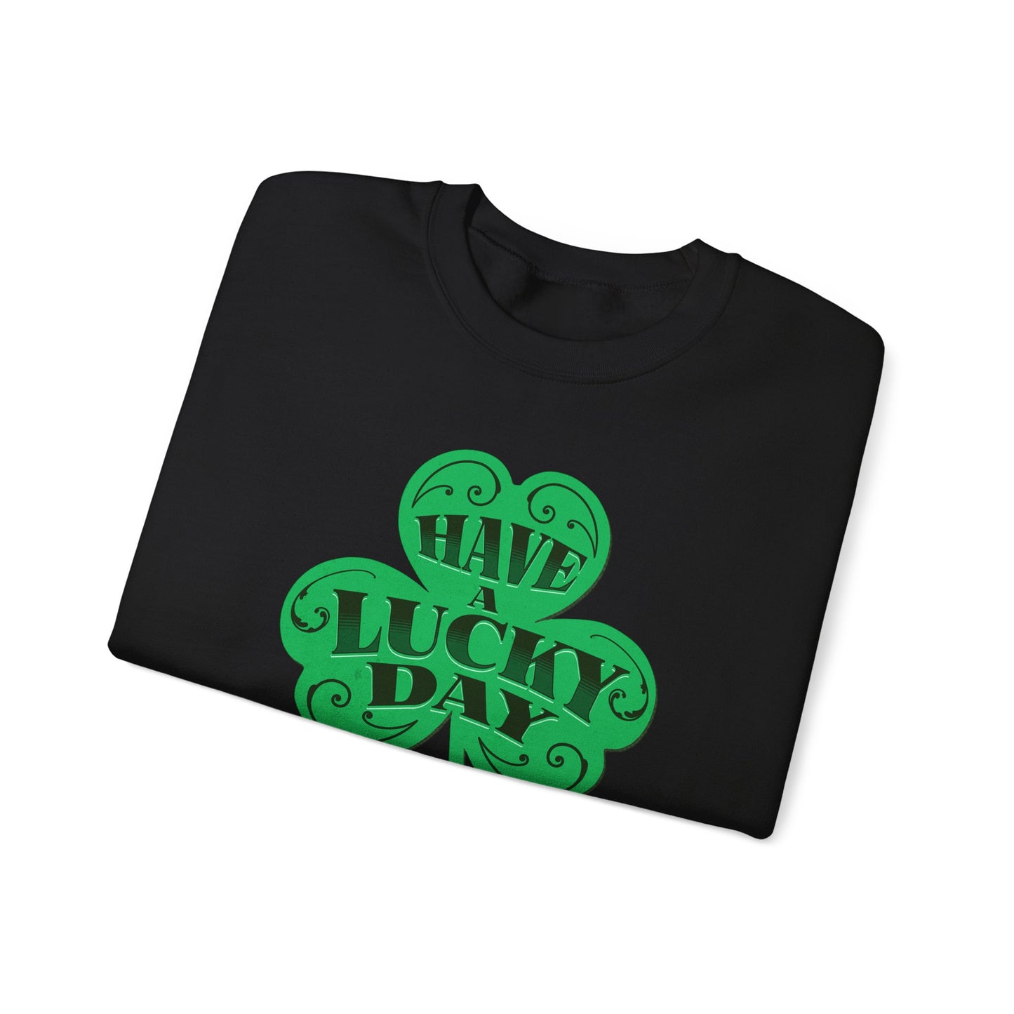 Lucky Day Shamrock Sweatshirt | Unisex Crewneck for St. Patrick's Day