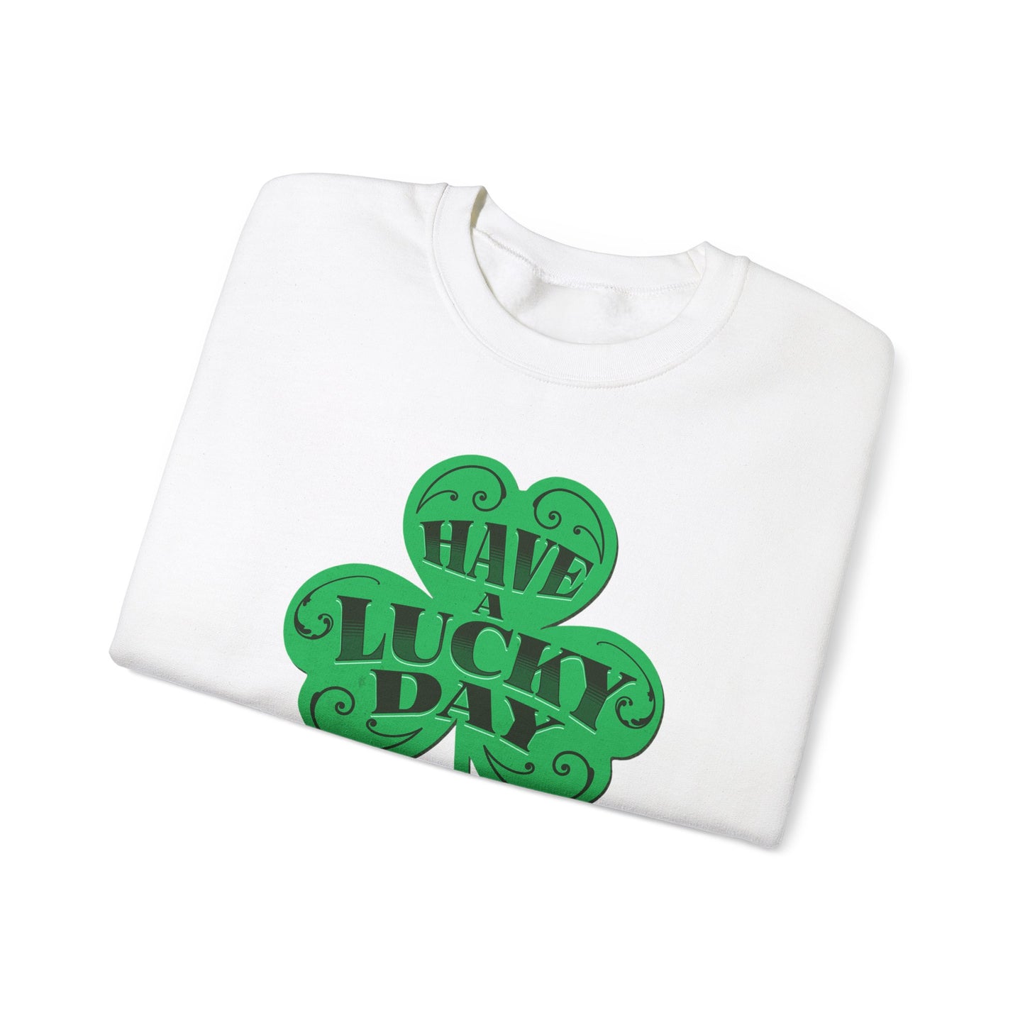 Lucky Day Shamrock Sweatshirt | Unisex Crewneck for St. Patrick's Day