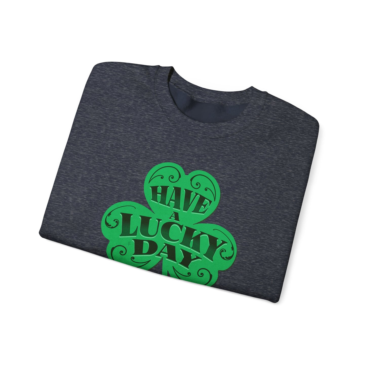 Lucky Day Shamrock Sweatshirt | Unisex Crewneck for St. Patrick's Day