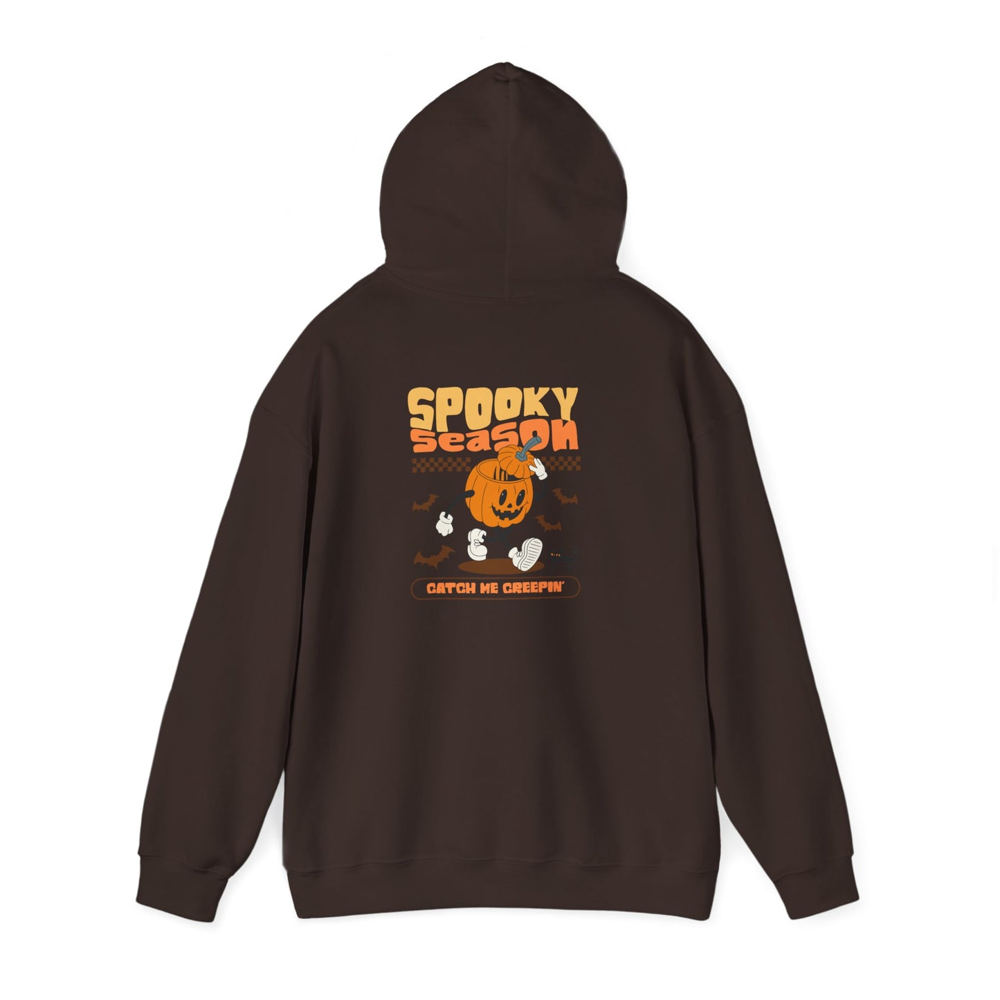 Spooky Season Unisex Hoodie, Halloween Sweatshirt, Cozy Fall Layer, Graphic Pullover, Perfect for Bonfires, Trick or Treat