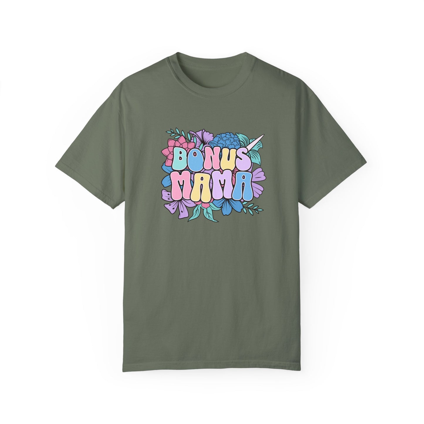 Bonus Mama Flower Graphic Unisex T-Shirt - Perfect Gift for Mother's Day