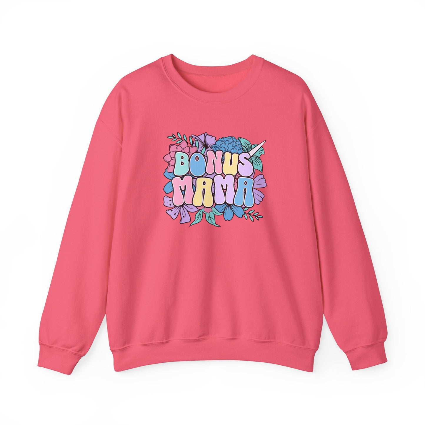 Bonus Mama Floral Sweatshirt | Unisex Heavy Blend™ Crewneck