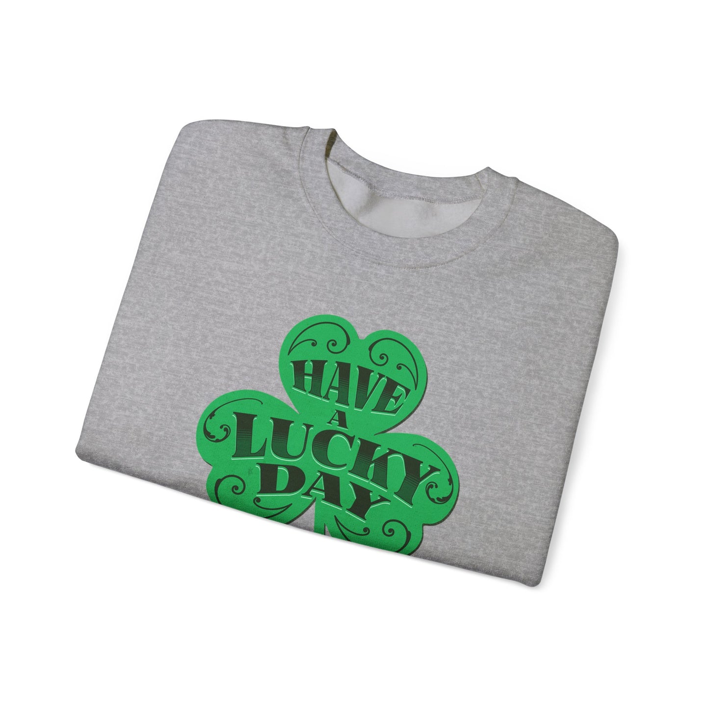 Lucky Day Shamrock Sweatshirt | Unisex Crewneck for St. Patrick's Day