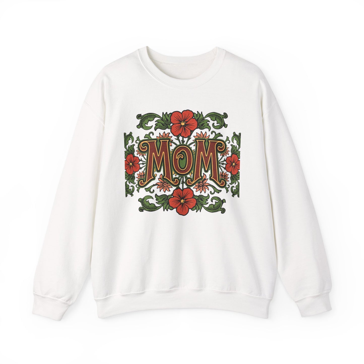 Floral Mom Crewneck Sweatshirt – Cozy Gift for Moms