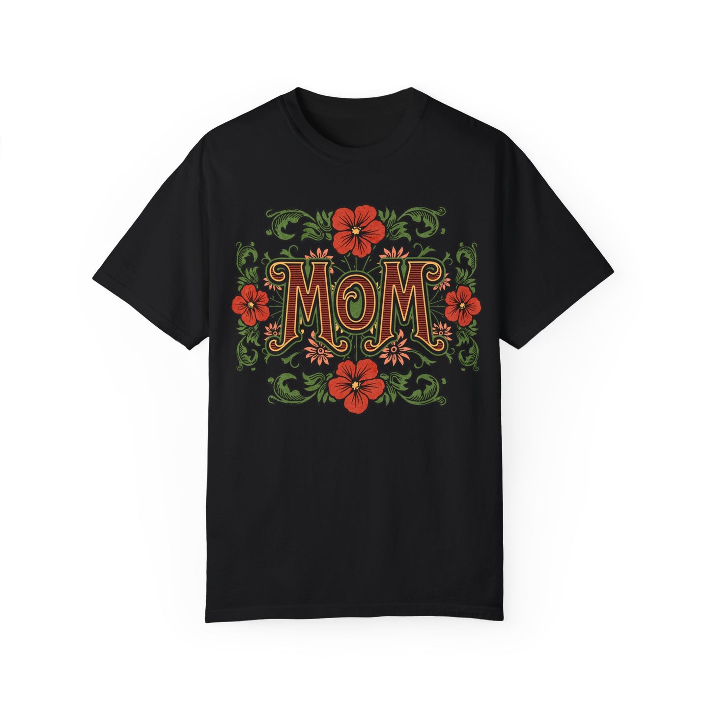 Mom Floral Graphic Unisex Comfort Colors T-Shirt - Perfect Gift for Mother's Day