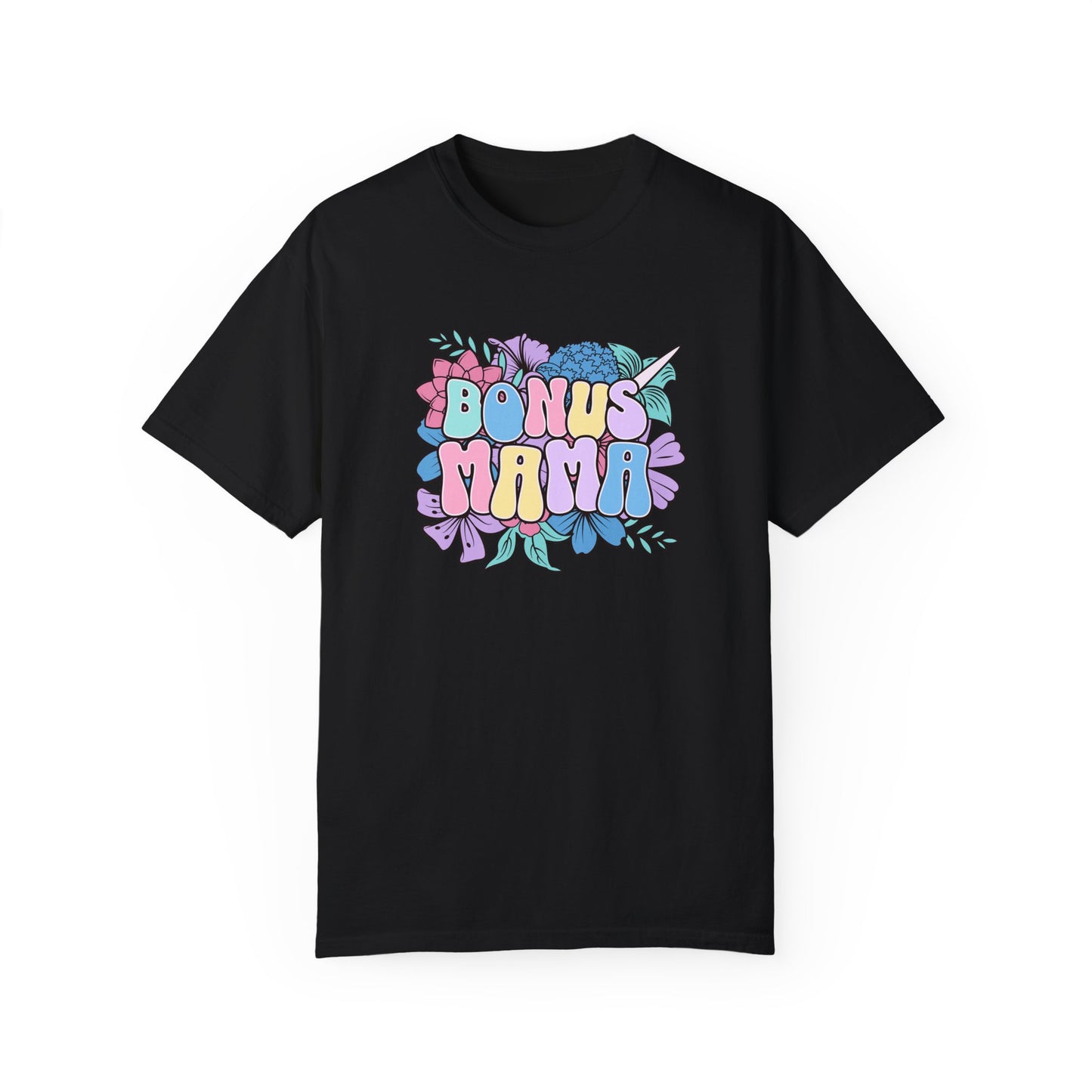 Bonus Mama Flower Graphic Unisex T-Shirt - Perfect Gift for Mother's Day