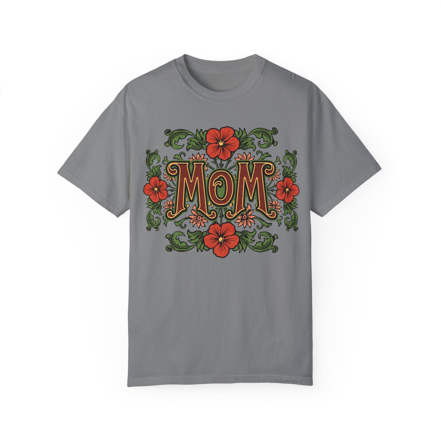 Mom Floral Graphic Unisex Comfort Colors T-Shirt - Perfect Gift for Mother's Day