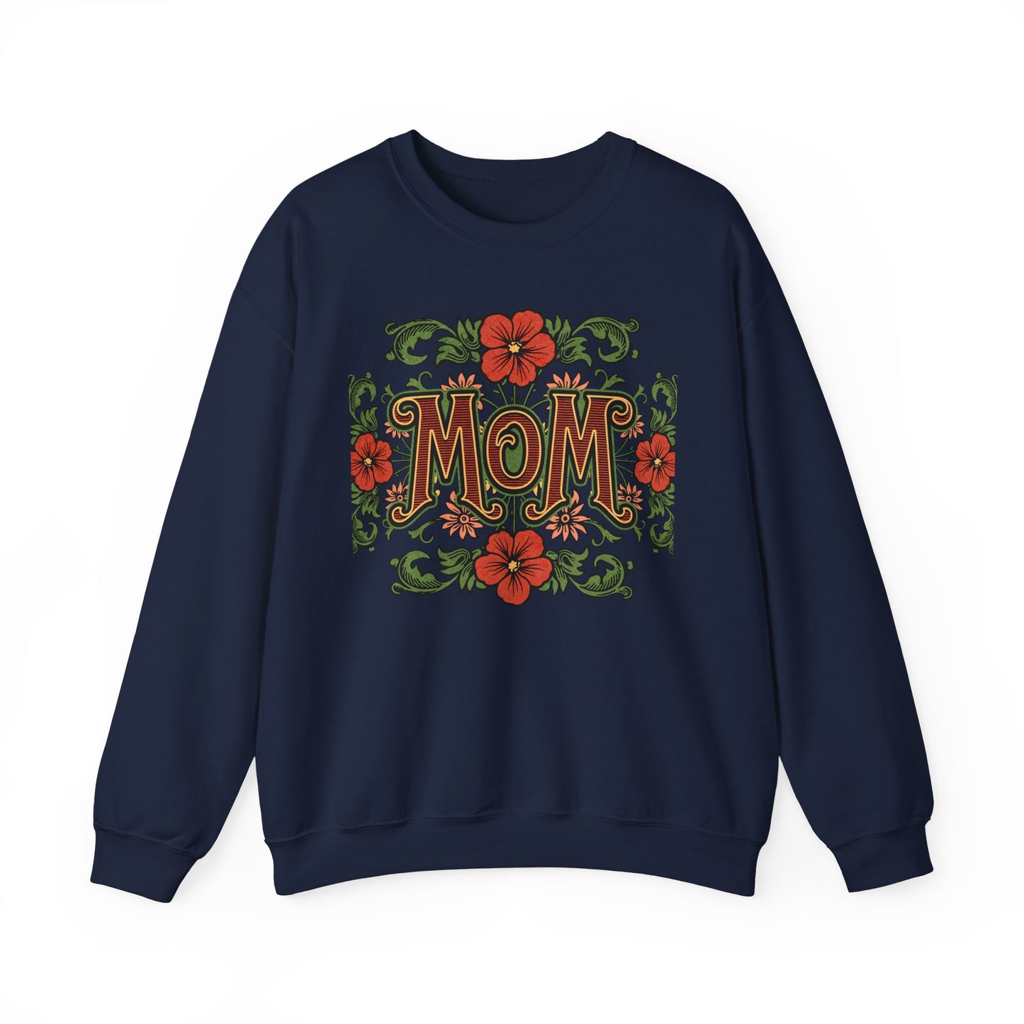 Floral Mom Crewneck Sweatshirt – Cozy Gift for Moms