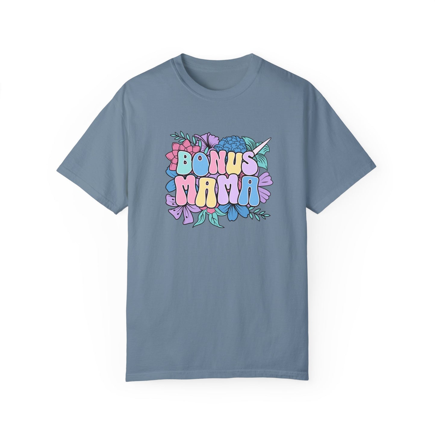 Bonus Mama Flower Graphic Unisex T-Shirt - Perfect Gift for Mother's Day