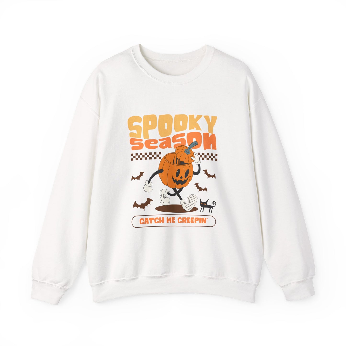 Cozy Spooky Season Sweatshirt, Halloween Crewneck, Pumpkin Sweater, Fall Fashion, Unisex Casual Wear