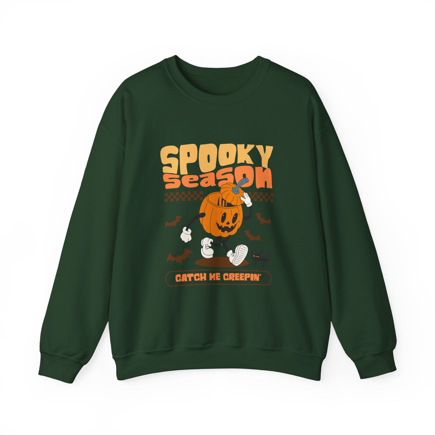 Cozy Spooky Season Sweatshirt, Halloween Crewneck, Pumpkin Sweater, Fall Fashion, Unisex Casual Wear