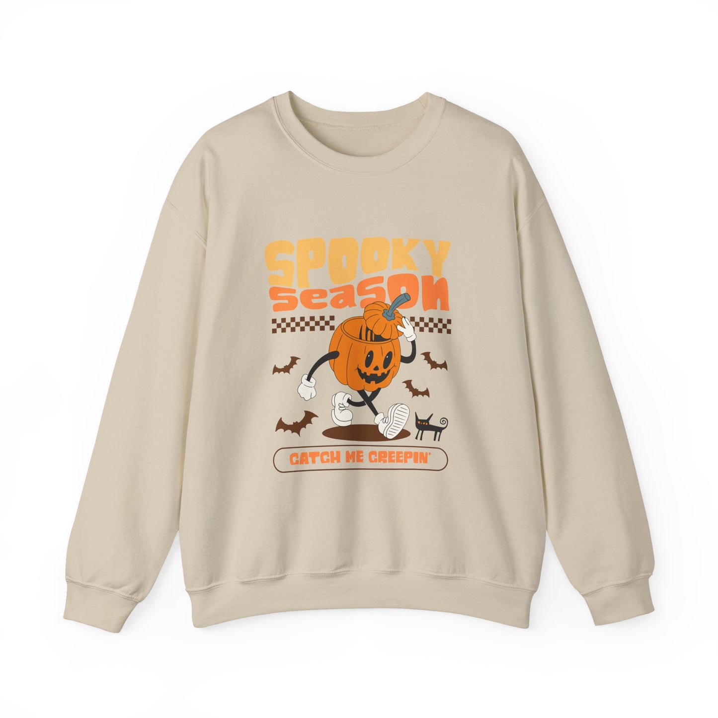 Cozy Spooky Season Sweatshirt, Halloween Crewneck, Pumpkin Sweater, Fall Fashion, Unisex Casual Wear
