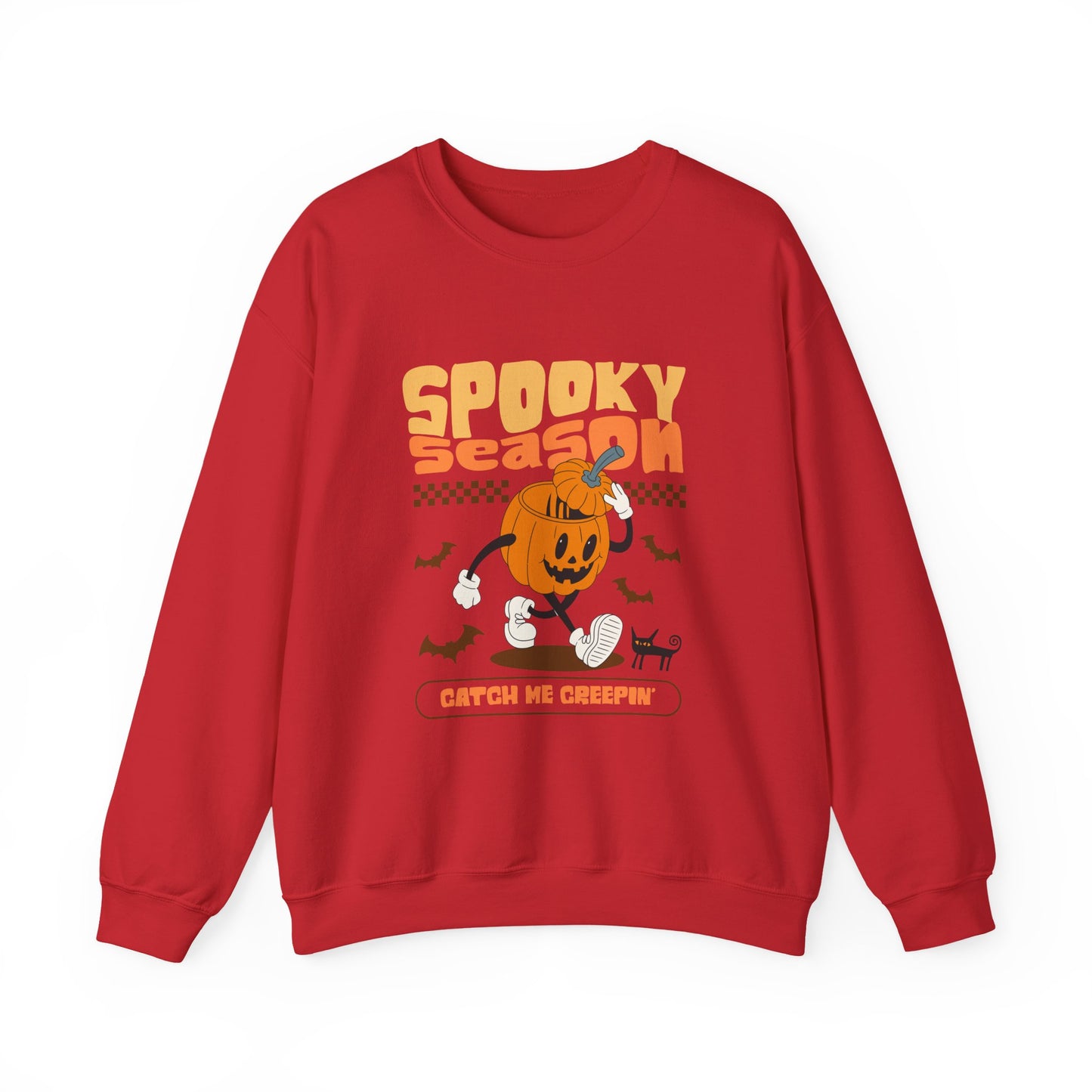 Cozy Spooky Season Sweatshirt, Halloween Crewneck, Pumpkin Sweater, Fall Fashion, Unisex Casual Wear