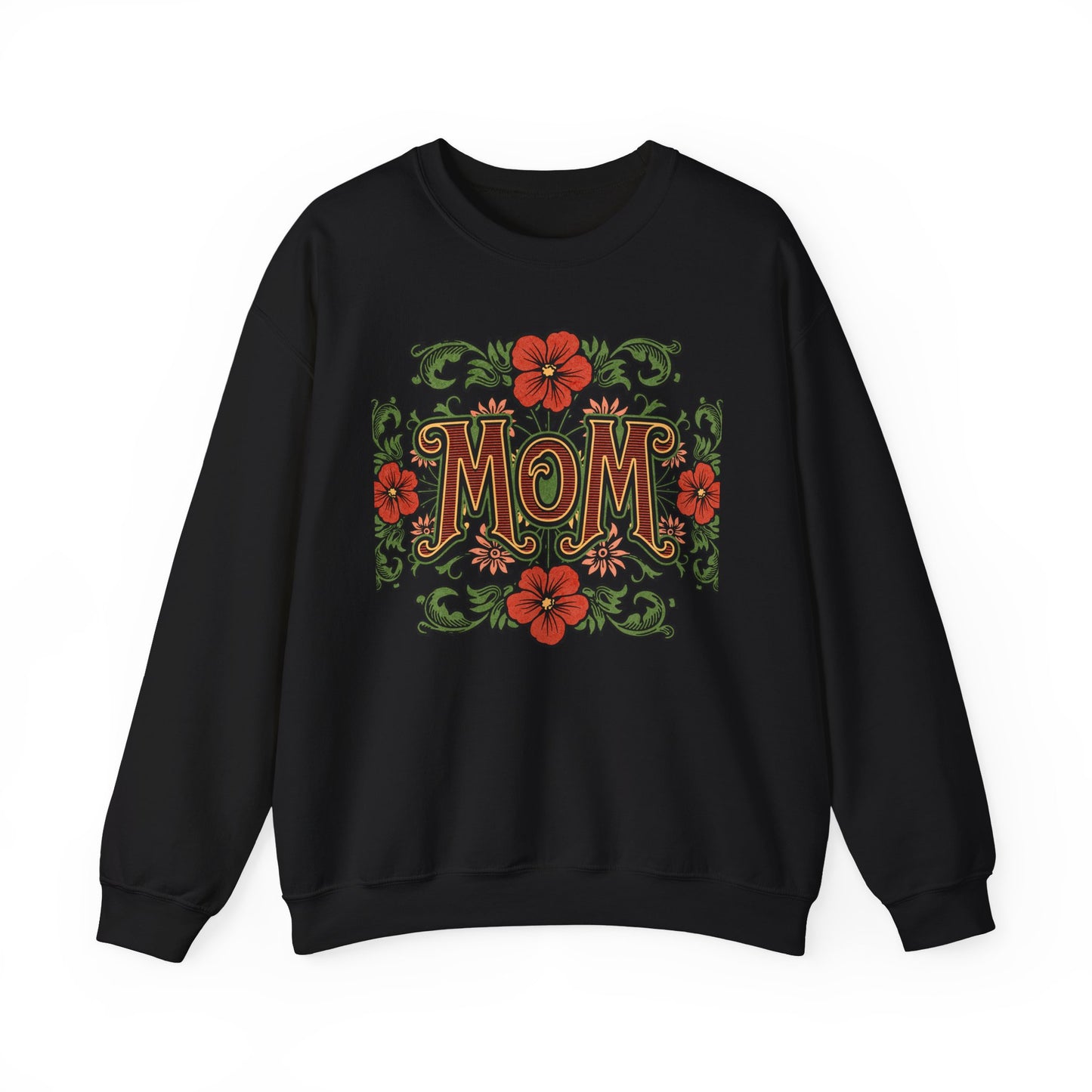 Floral Mom Crewneck Sweatshirt – Cozy Gift for Moms