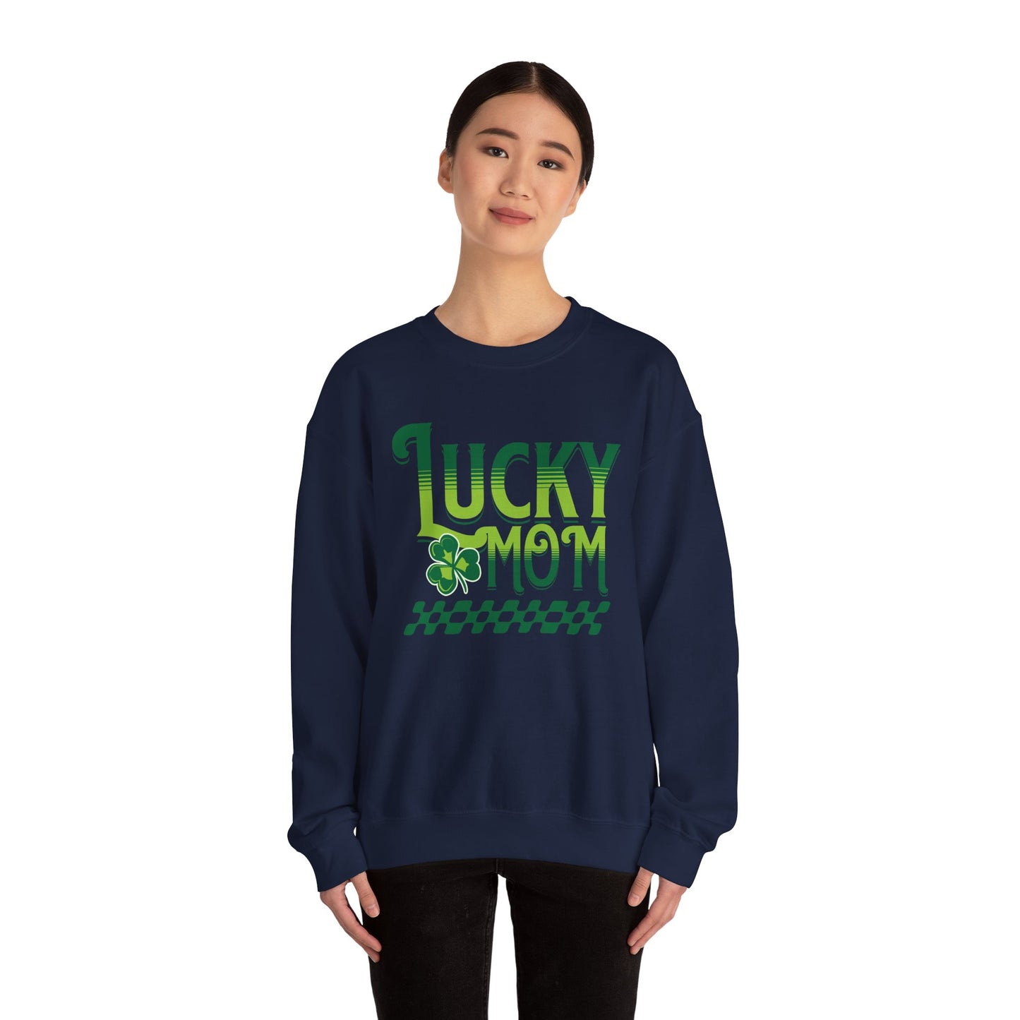 Lucky Mom St. Patrick's Day Crewneck Sweatshirt