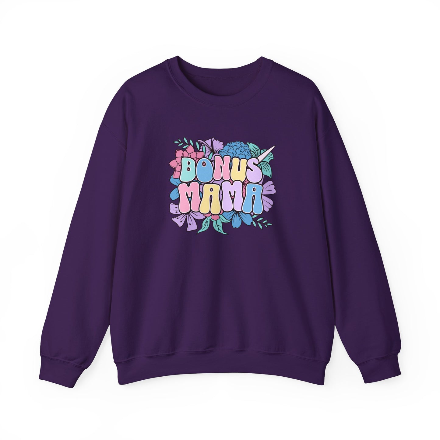 Bonus Mama Floral Sweatshirt | Unisex Heavy Blend™ Crewneck