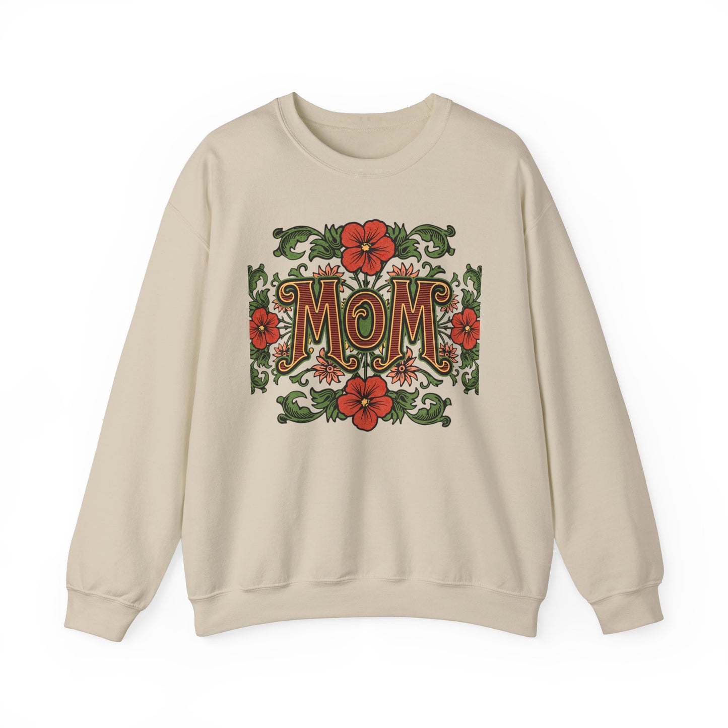 Floral Mom Crewneck Sweatshirt – Cozy Gift for Moms