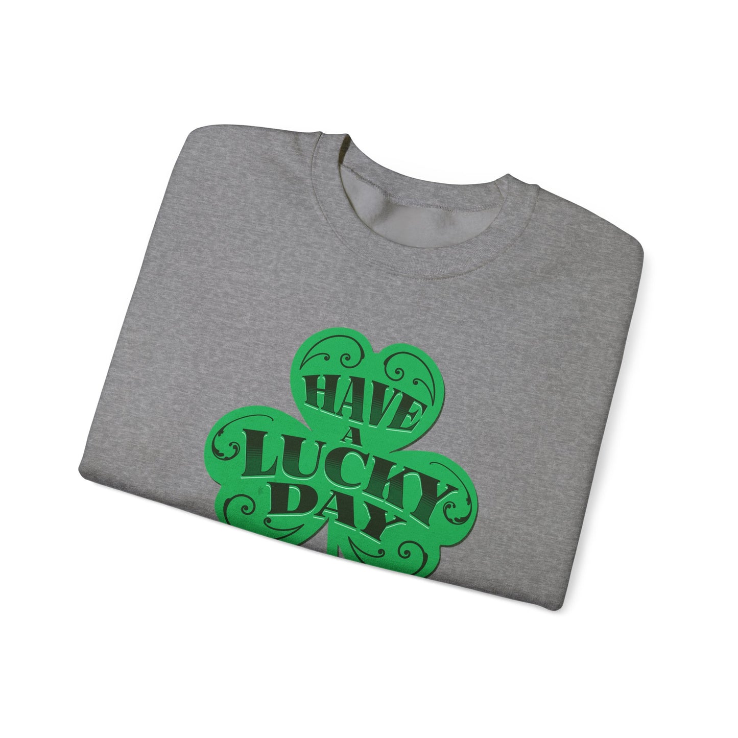 Lucky Day Shamrock Sweatshirt | Unisex Crewneck for St. Patrick's Day