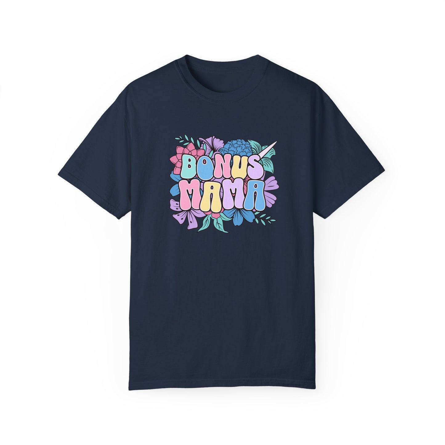 Bonus Mama Flower Graphic Unisex T-Shirt - Perfect Gift for Mother's Day