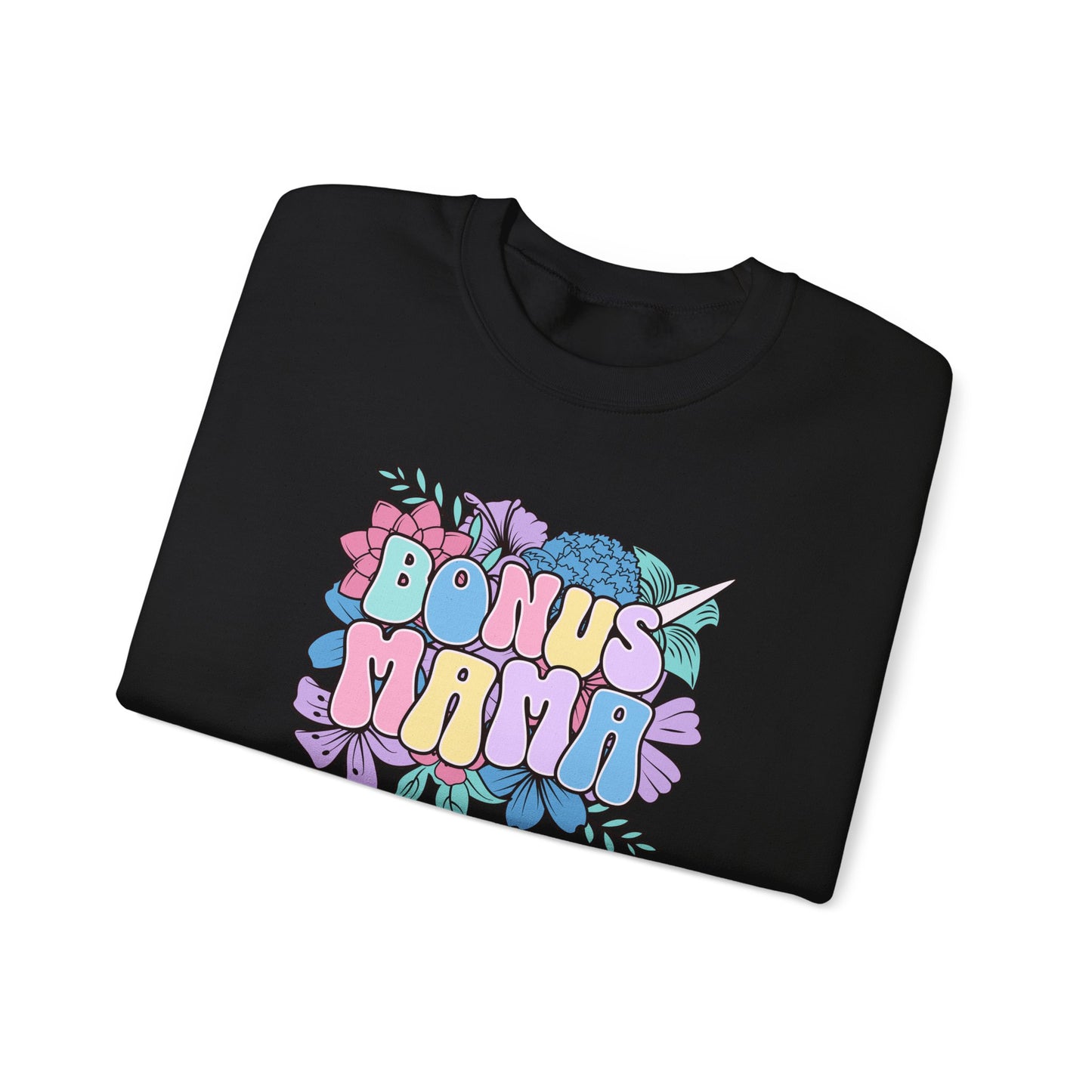 Bonus Mama Floral Sweatshirt | Unisex Heavy Blend™ Crewneck