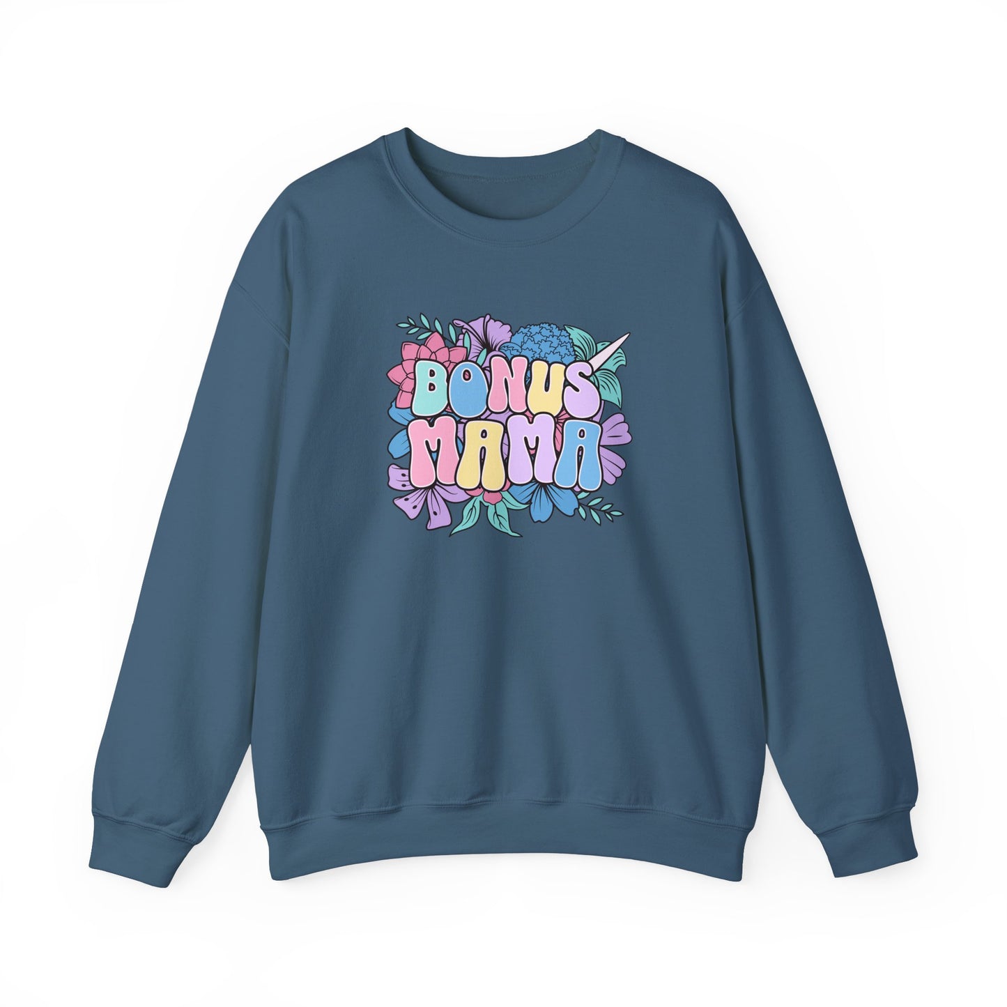 Bonus Mama Floral Sweatshirt | Unisex Heavy Blend™ Crewneck