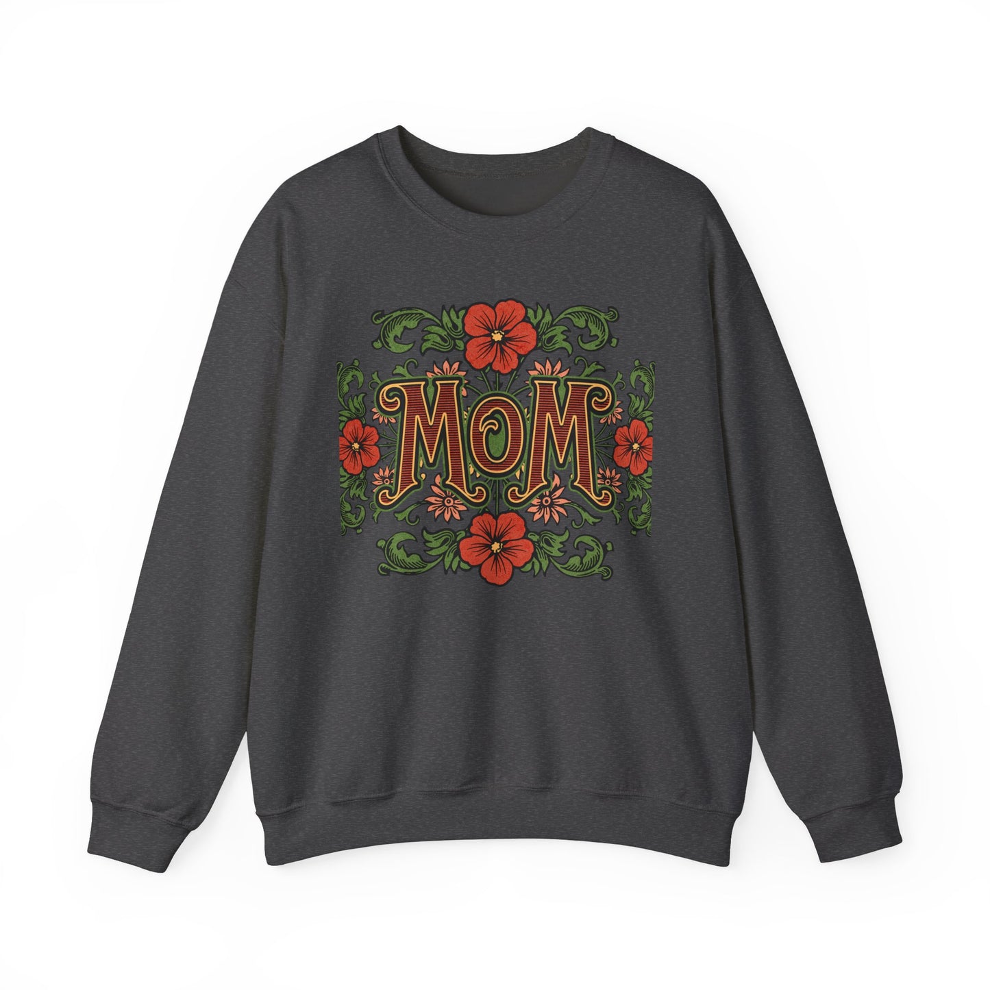 Floral Mom Crewneck Sweatshirt – Cozy Gift for Moms