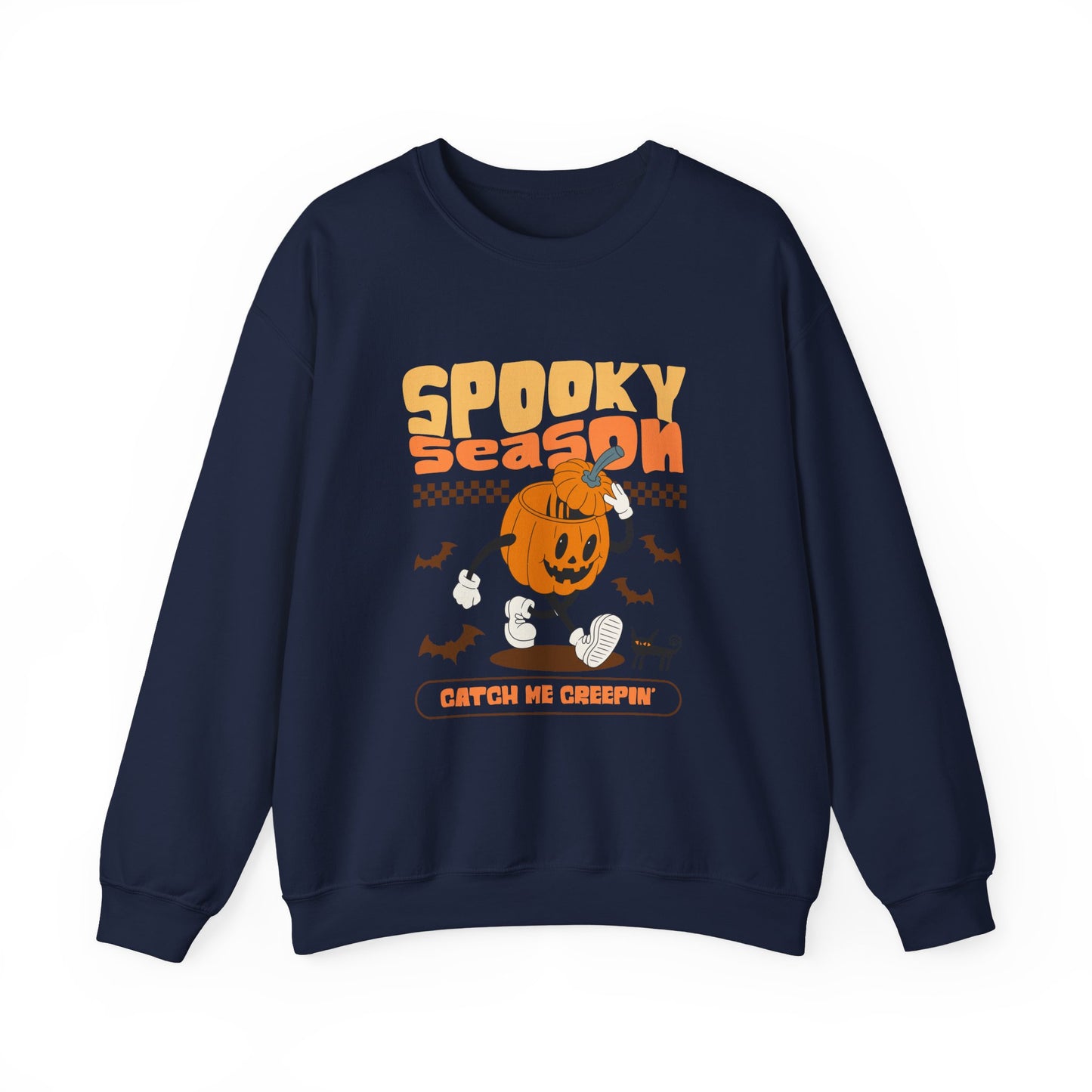 Cozy Spooky Season Sweatshirt, Halloween Crewneck, Pumpkin Sweater, Fall Fashion, Unisex Casual Wear