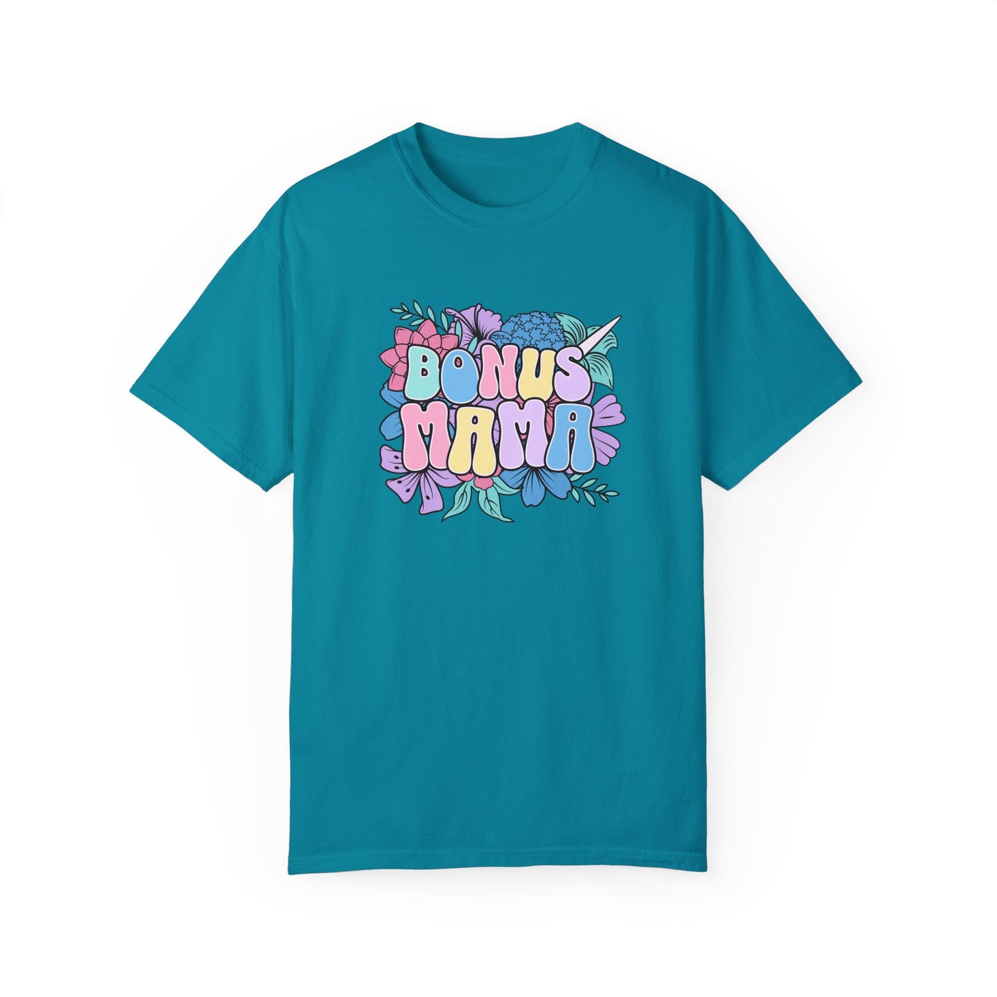 Bonus Mama Flower Graphic Unisex T-Shirt - Perfect Gift for Mother's Day