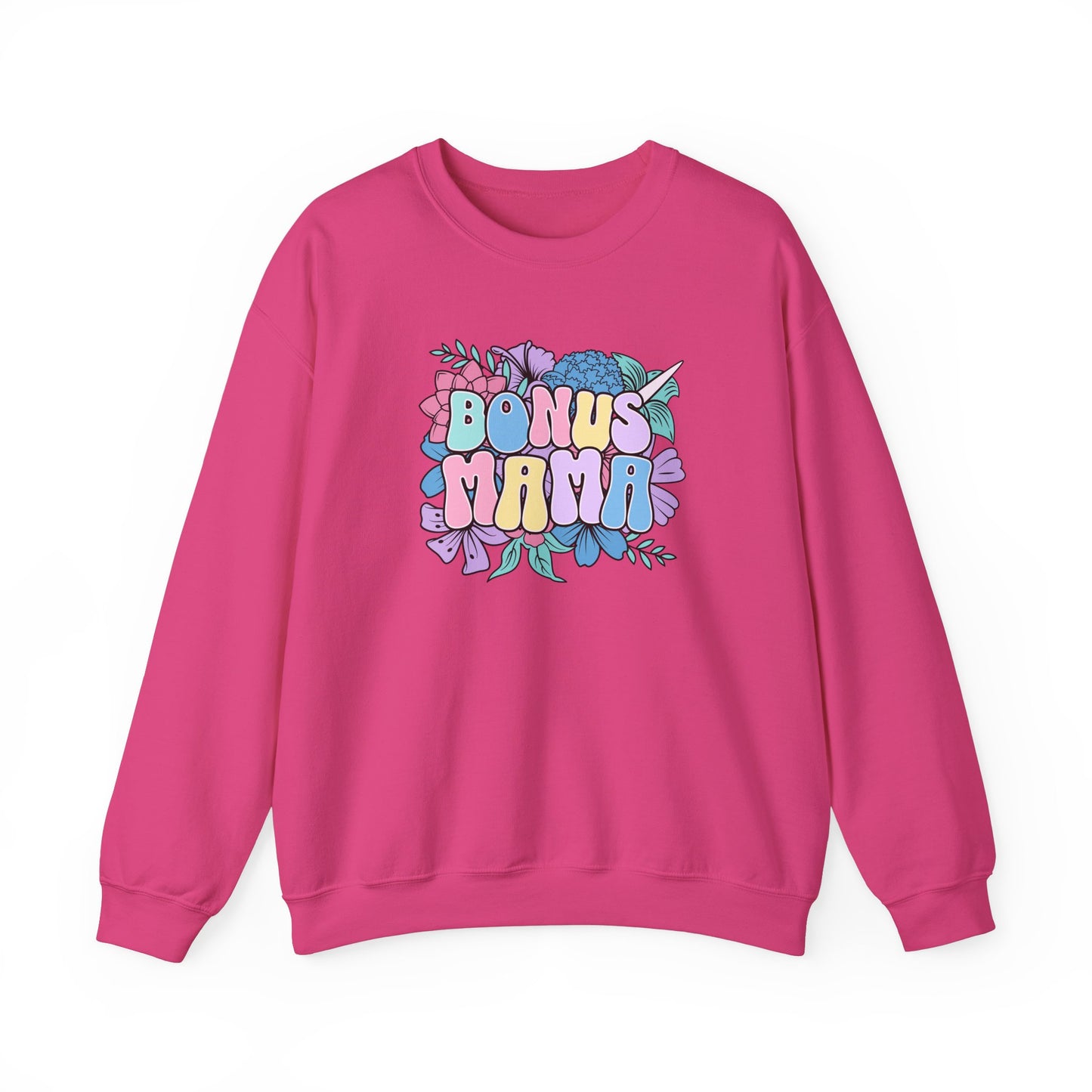 Bonus Mama Floral Sweatshirt | Unisex Heavy Blend™ Crewneck