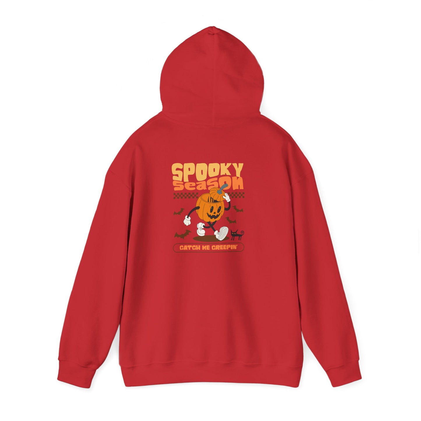 Spooky Season Unisex Hoodie, Halloween Sweatshirt, Cozy Fall Layer, Graphic Pullover, Perfect for Bonfires, Trick or Treat