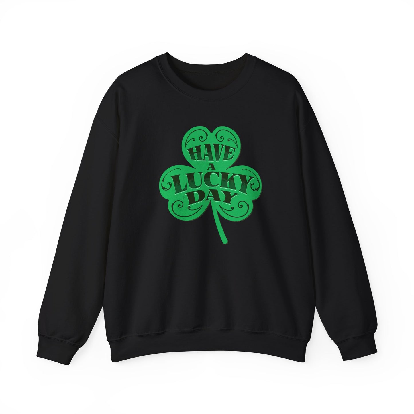 Lucky Day Shamrock Sweatshirt | Unisex Crewneck for St. Patrick's Day