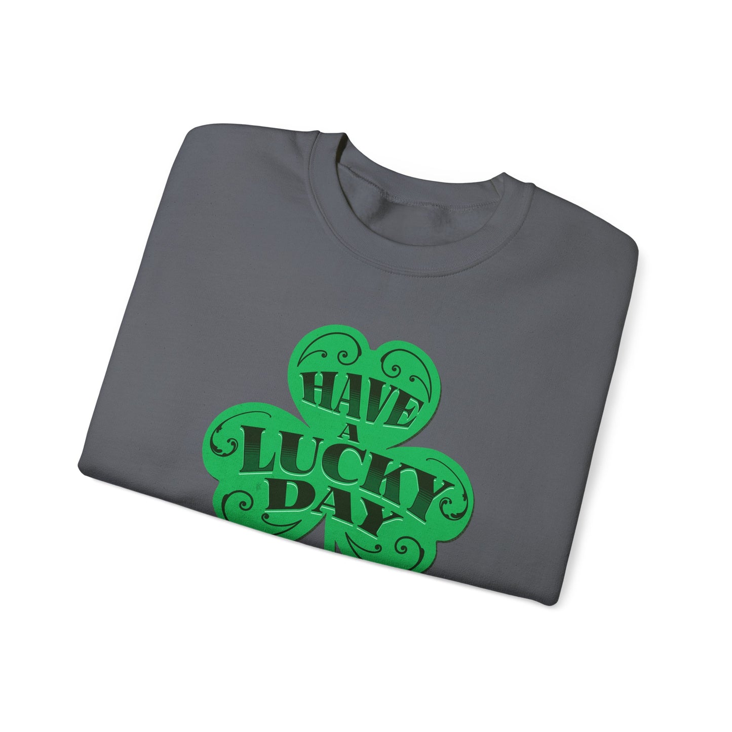 Lucky Day Shamrock Sweatshirt | Unisex Crewneck for St. Patrick's Day