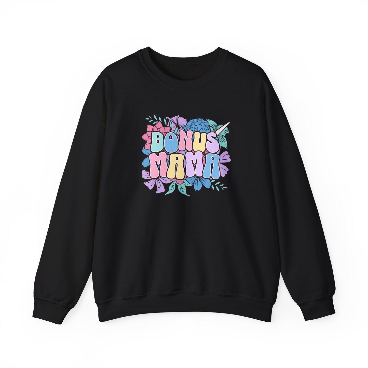 Bonus Mama Floral Sweatshirt | Unisex Heavy Blend™ Crewneck